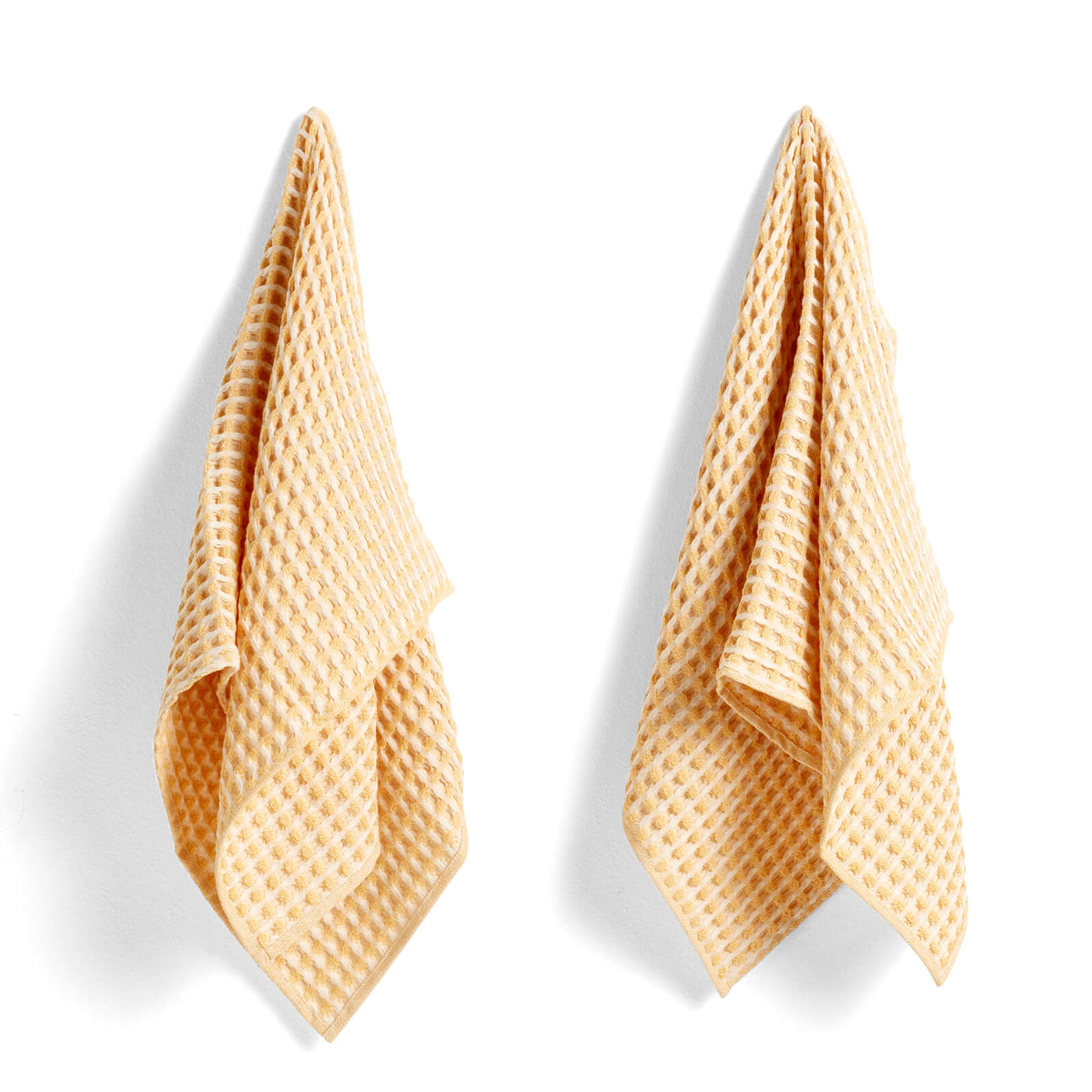 HAY Twist Dish Cloth and Towel Set of 4 Yellow Coggles