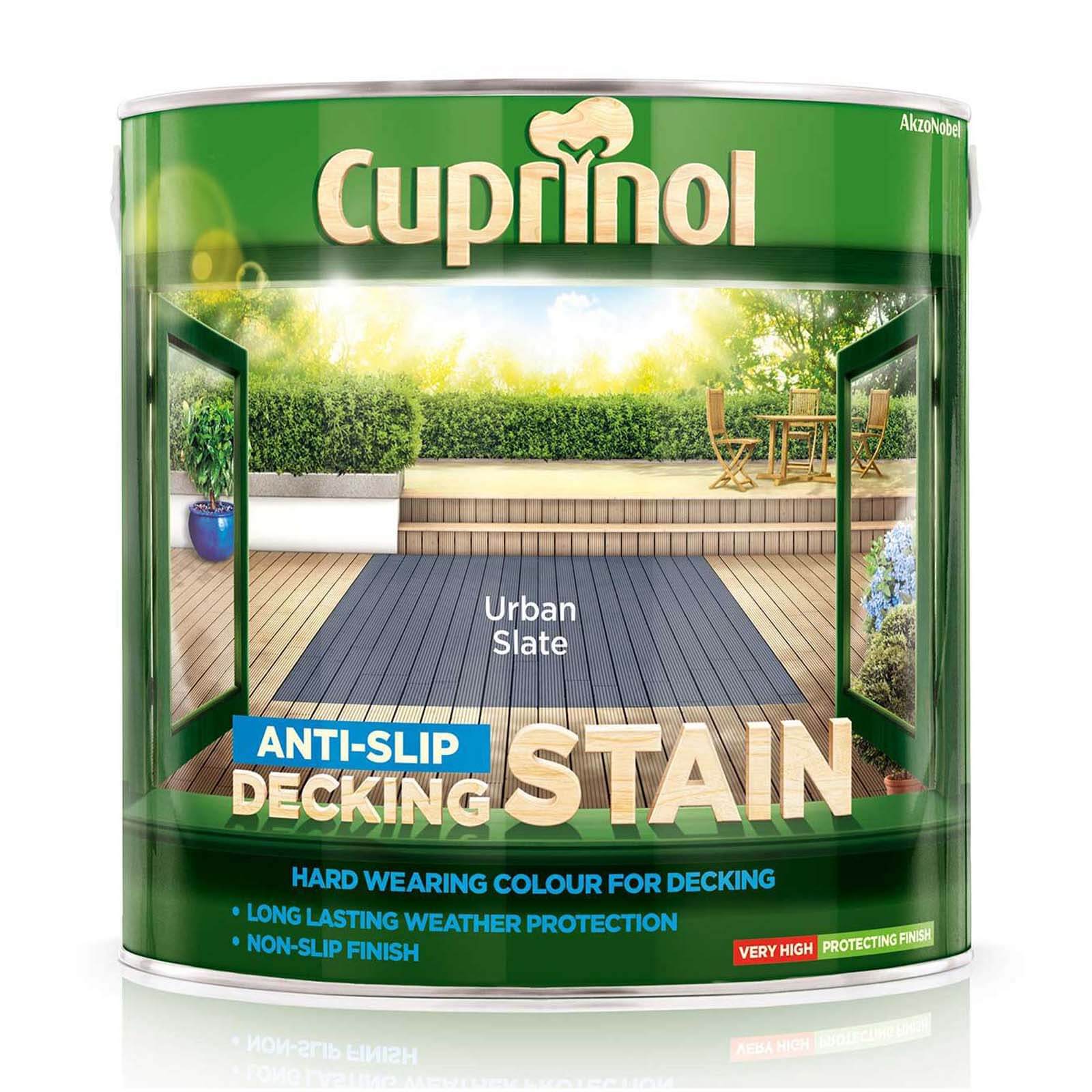 Cuprinol Anti-Slip Decking Stain Urban Slate - 2.5L