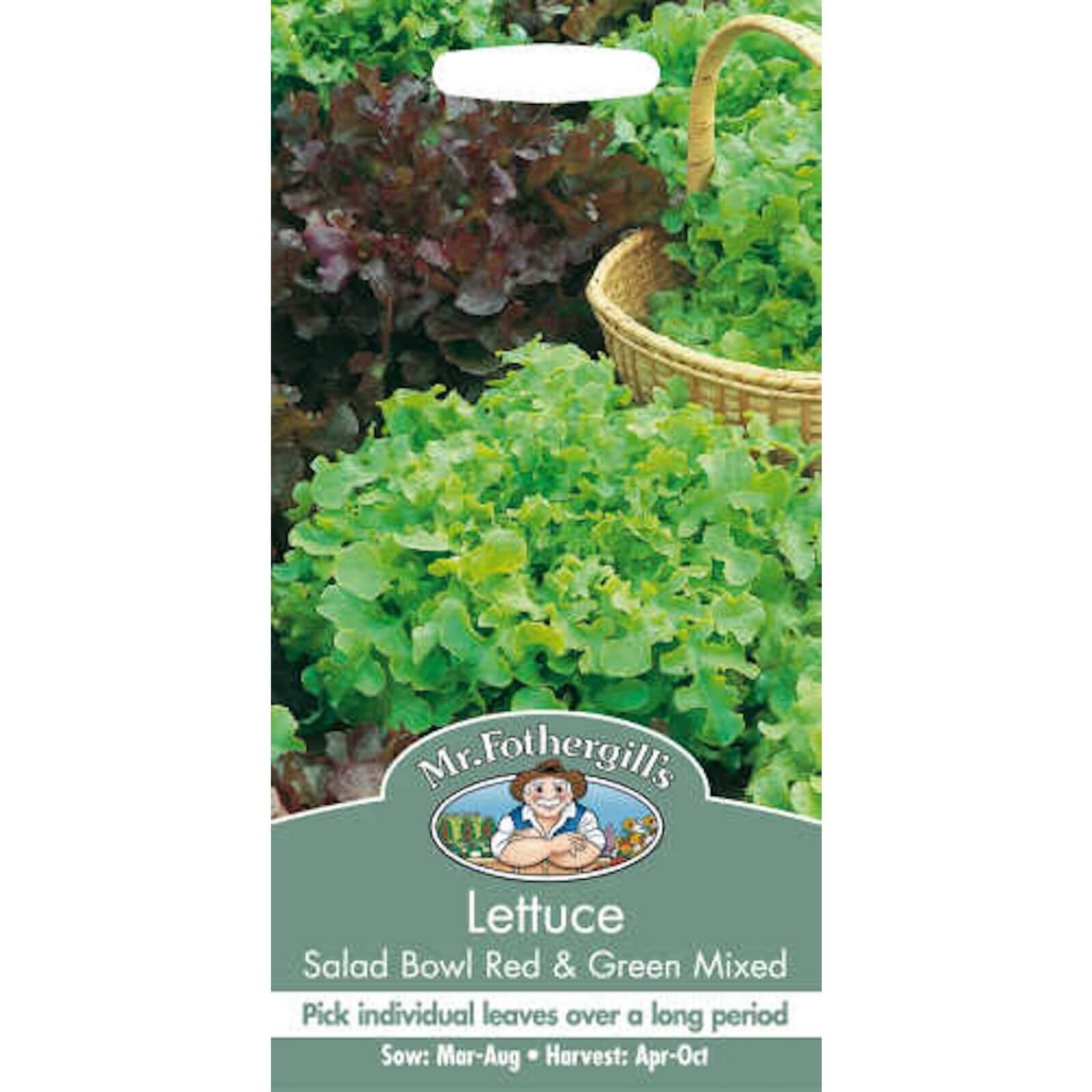 Mr. Fothergill's Lettuce Salad Bowl Seeds - Red And Green