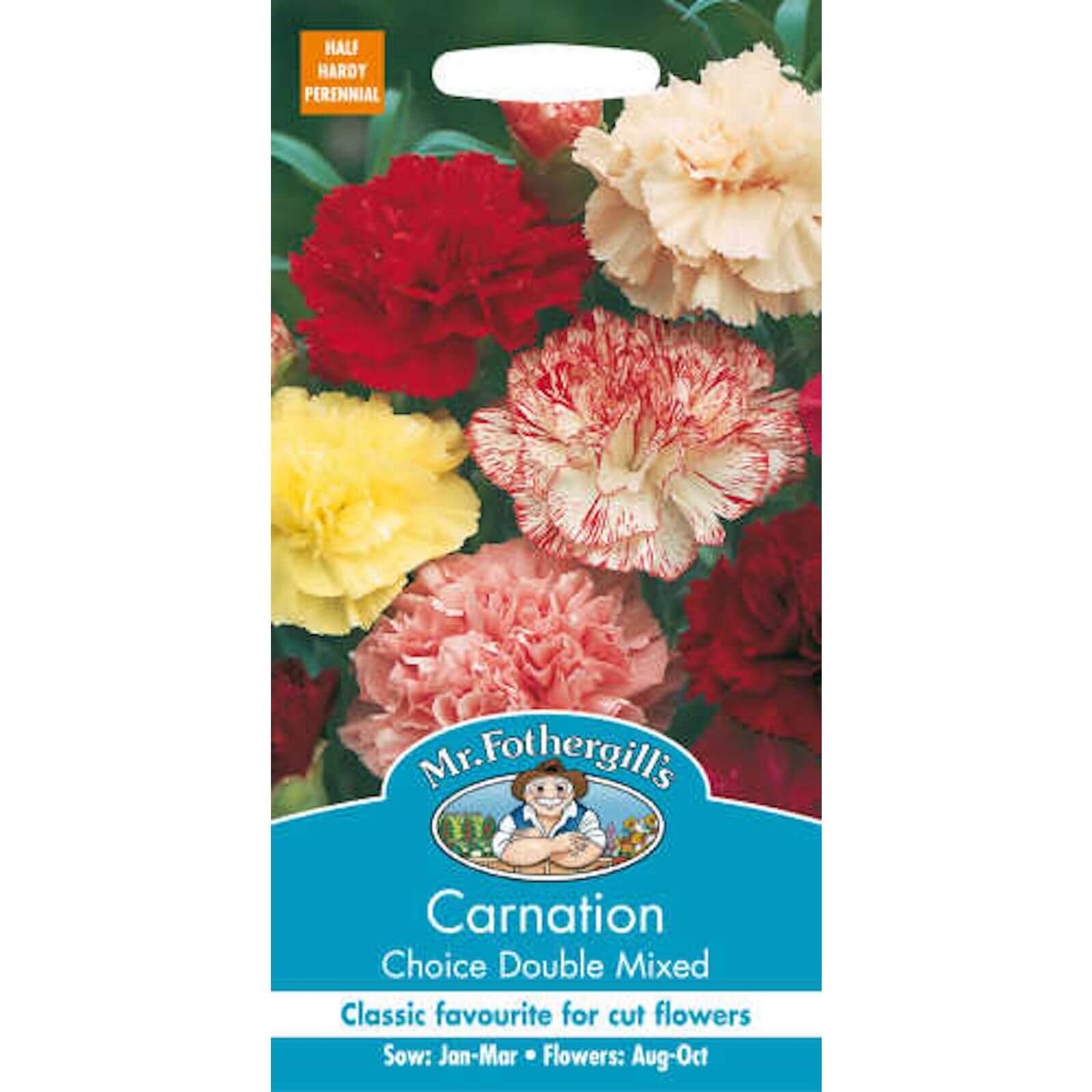 Mr. Fothergill's Carnation Choice Double Mixed Seeds