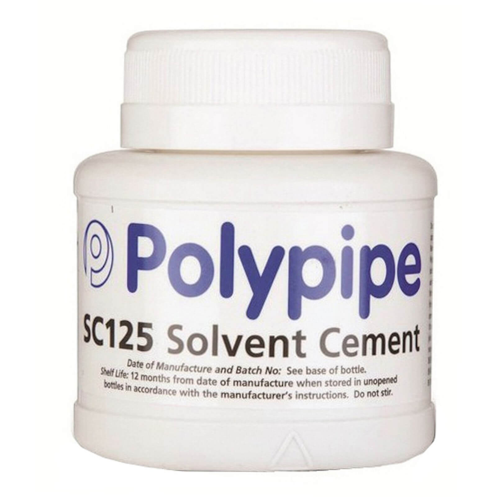 Polypipe Solvent Cement Tin & Brush - 125ml