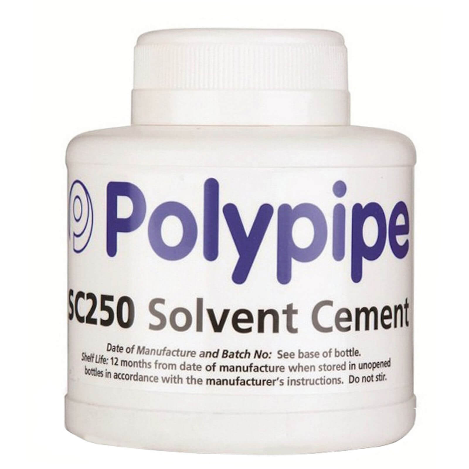 Polypipe Solvent Cement Tin & Brush - 250ml