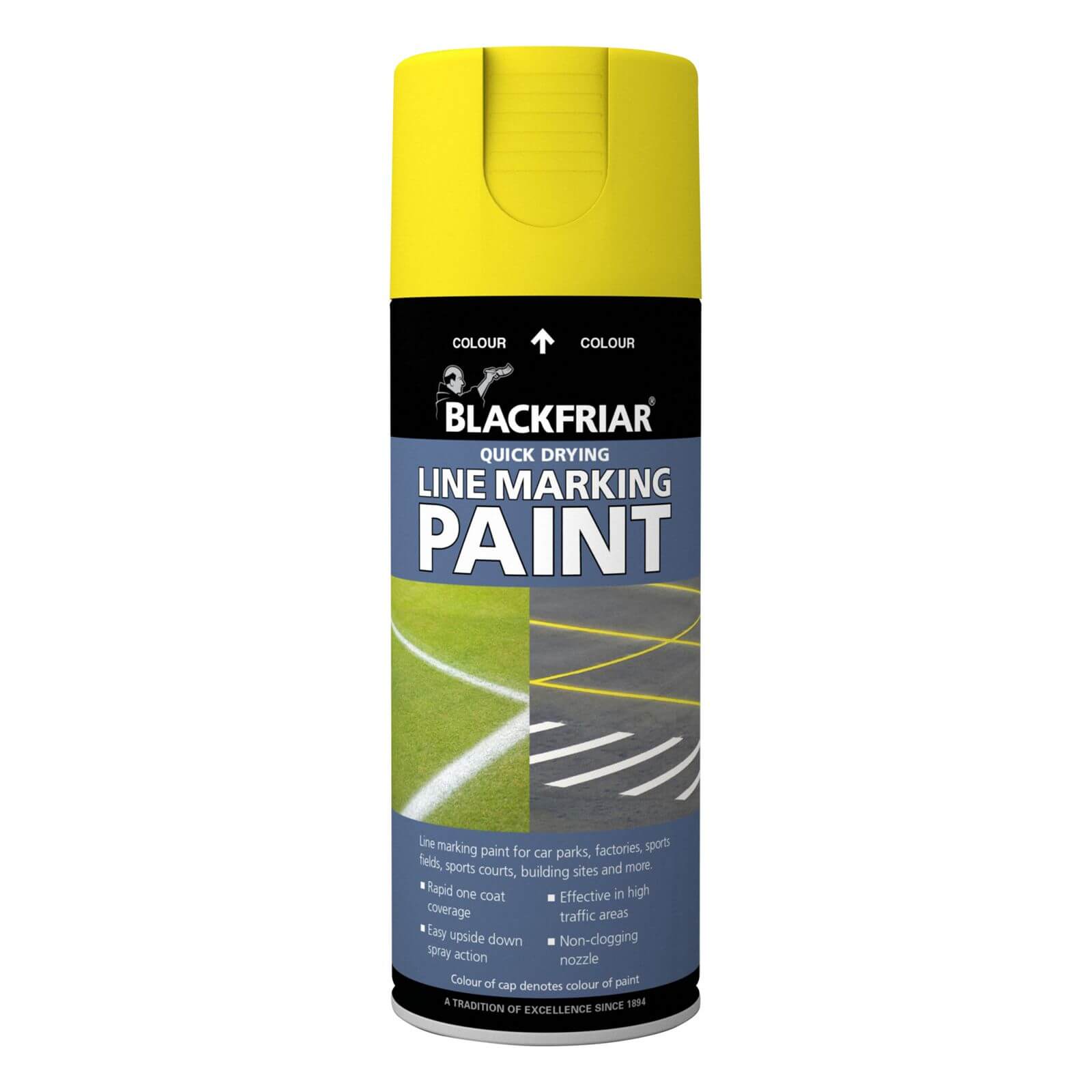 Rust-Oleum Blackfriar Yellow - Line Marking Paint - 400ml