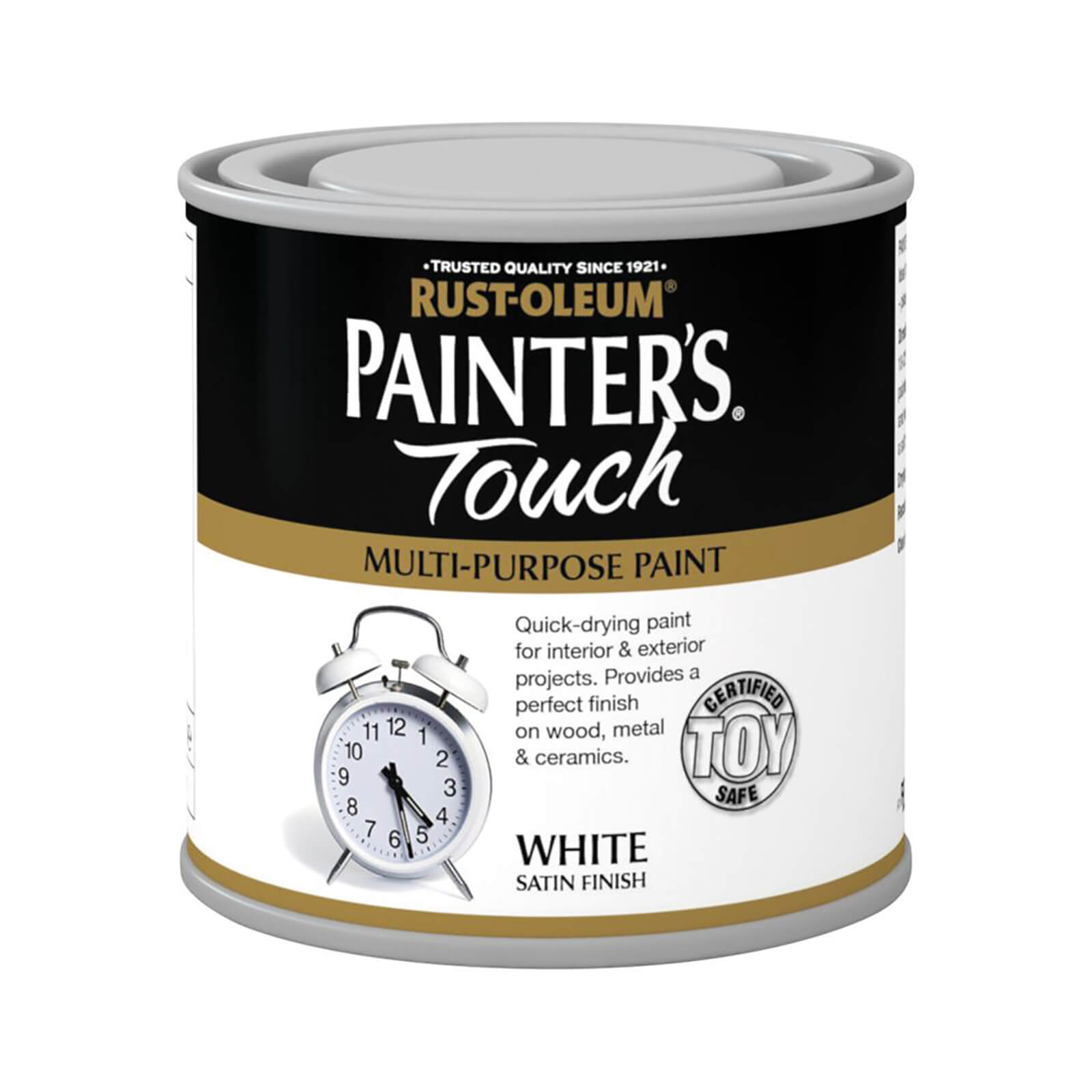 Rust-Oleum Painter's Touch Multi-Purpose Satin Paint White - 250ml