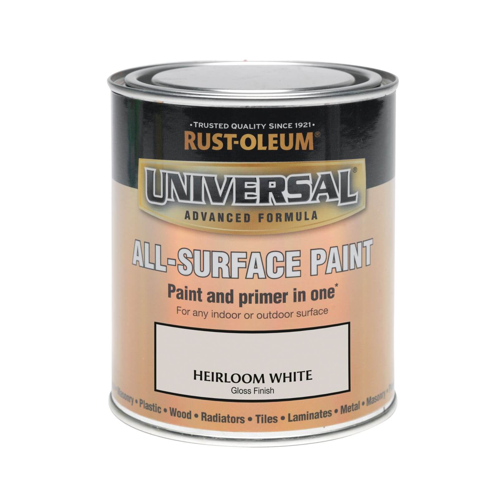Rust-Oleum Universal All Surface Gloss Paint & Primer - Heirloom White - 750ml