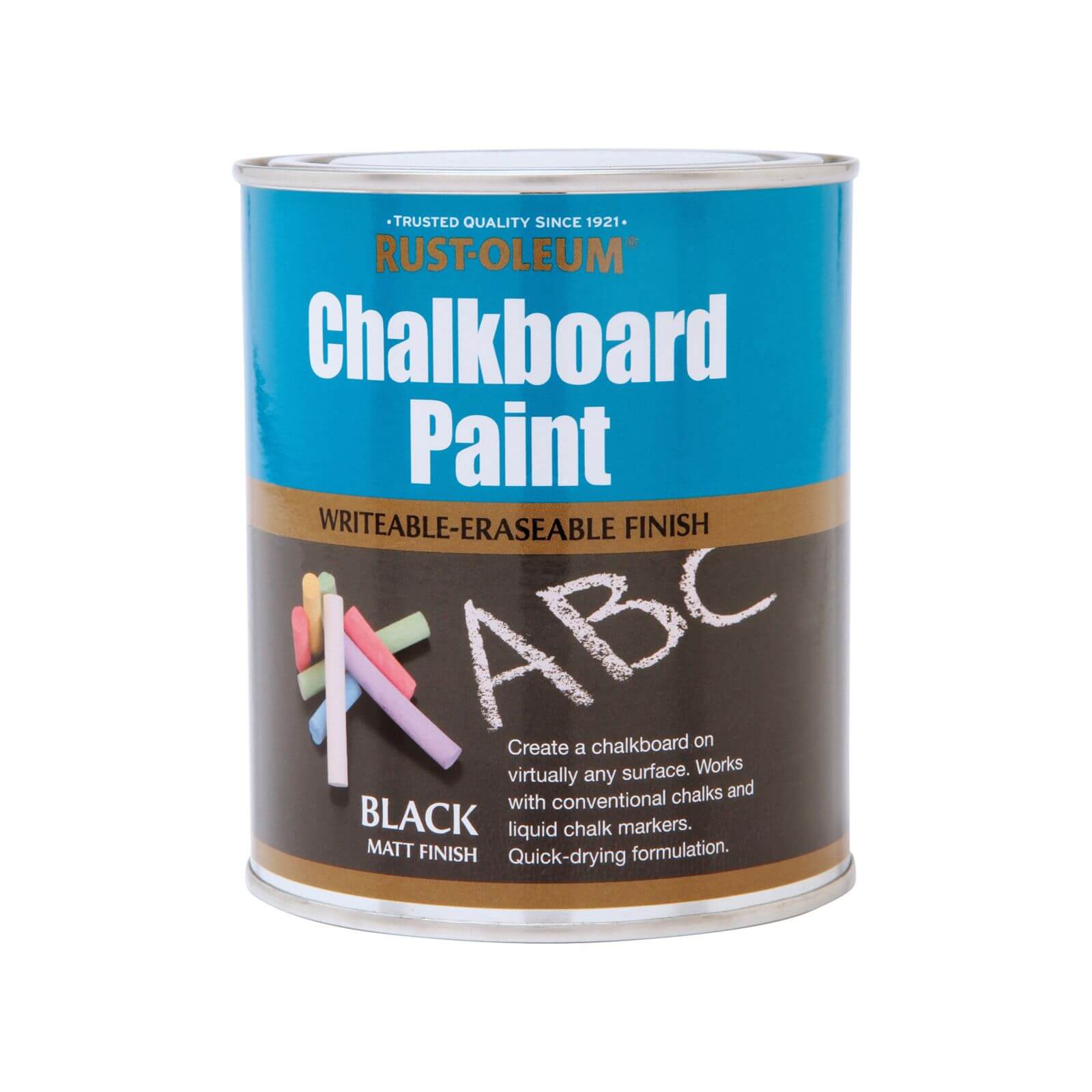 Rust-Oleum Chalkboard Paint Matt Black - 750ml