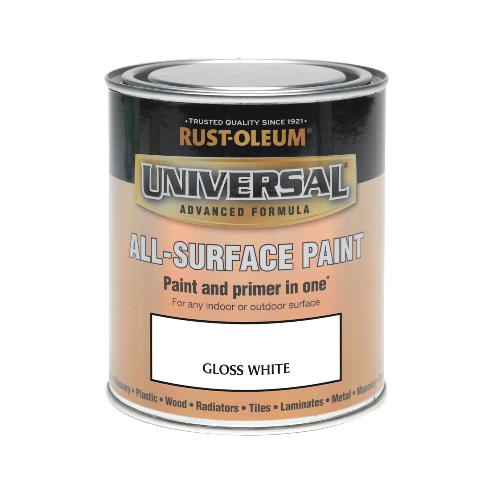 Rust-Oleum Universal All Surface Gloss Paint & Primer - White - 750ml