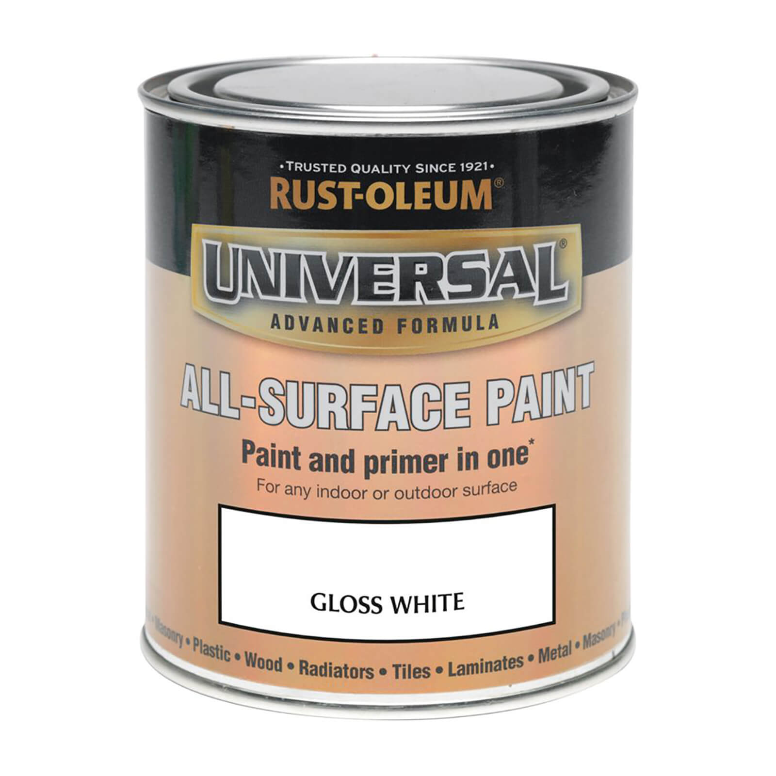 Rust-Oleum Universal All Surface Gloss Paint & Primer - White - 250ml