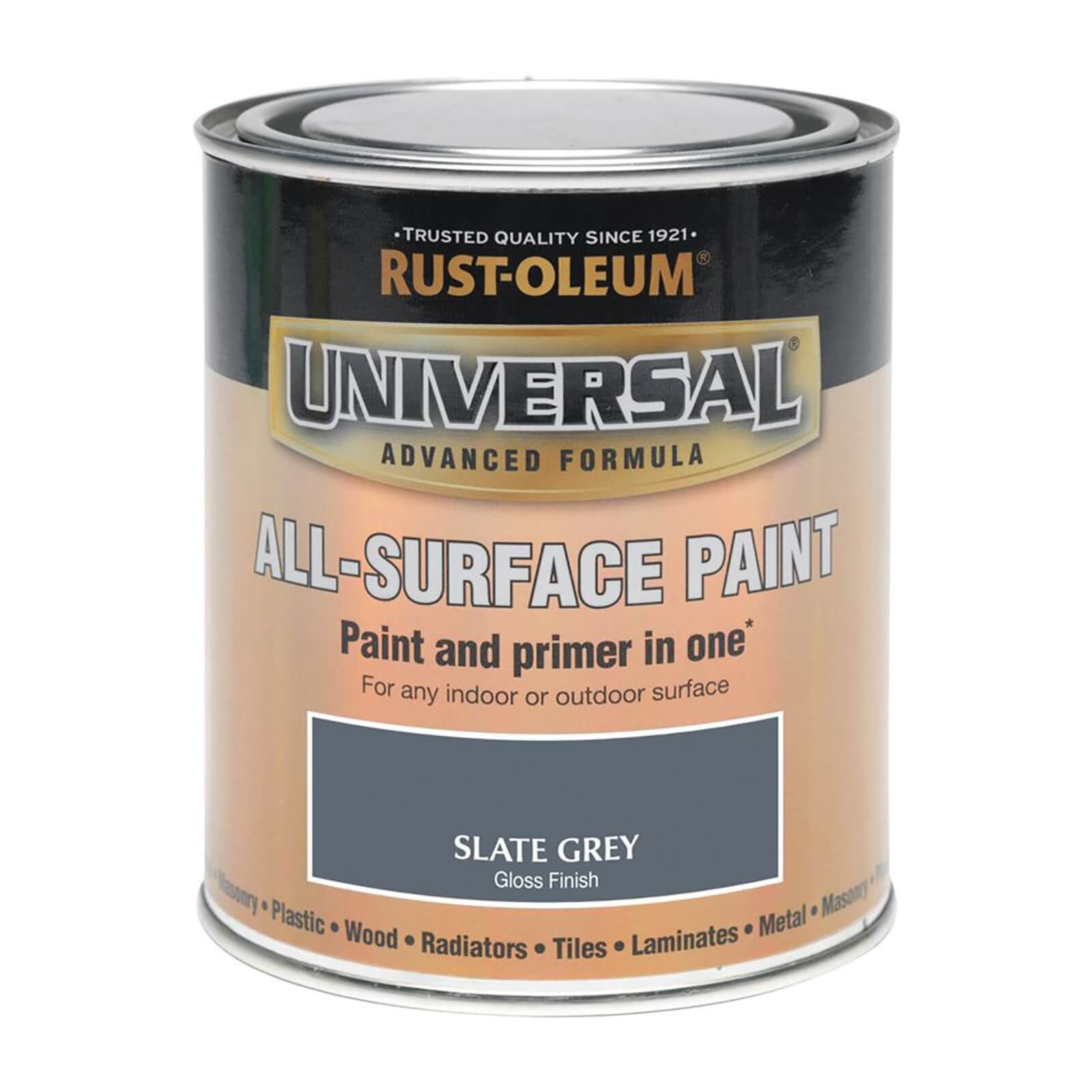 Rust-Oleum Universal All Surface Gloss Paint & Primer - Slate Grey - 250ml