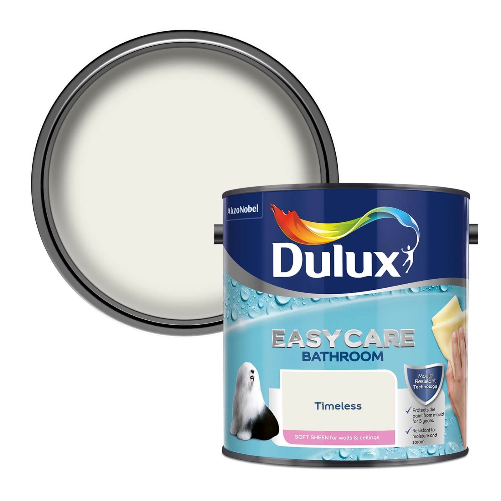 Dulux Easycare Bathroom Timeless Soft Sheen Paint - 2.5L
