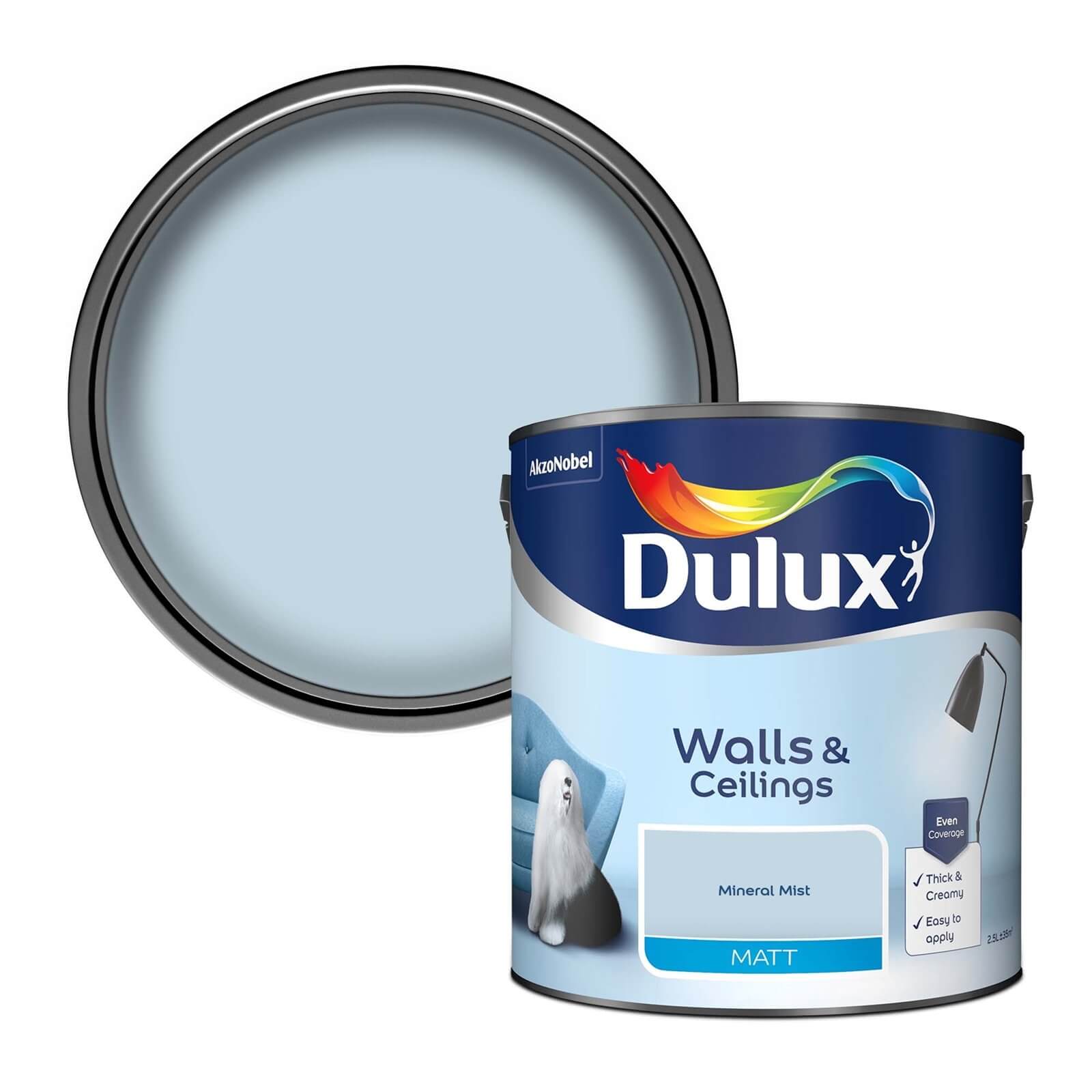 Dulux Matt Emulsion Paint Mineral Mist - 2.5L