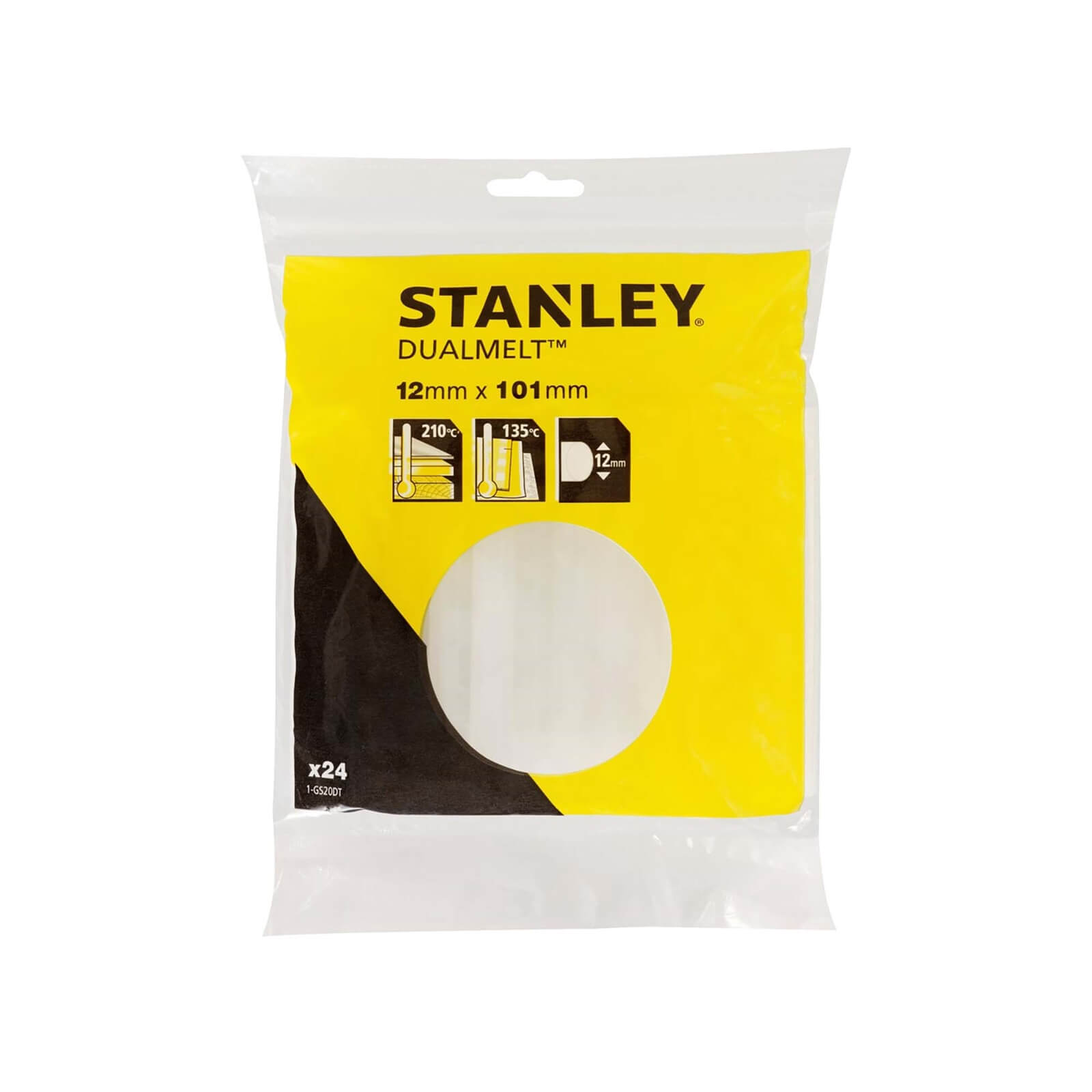 STANLEY DualMelt 12x101 mm Glue Sticks - Pack of 24 (1-GS20DT)