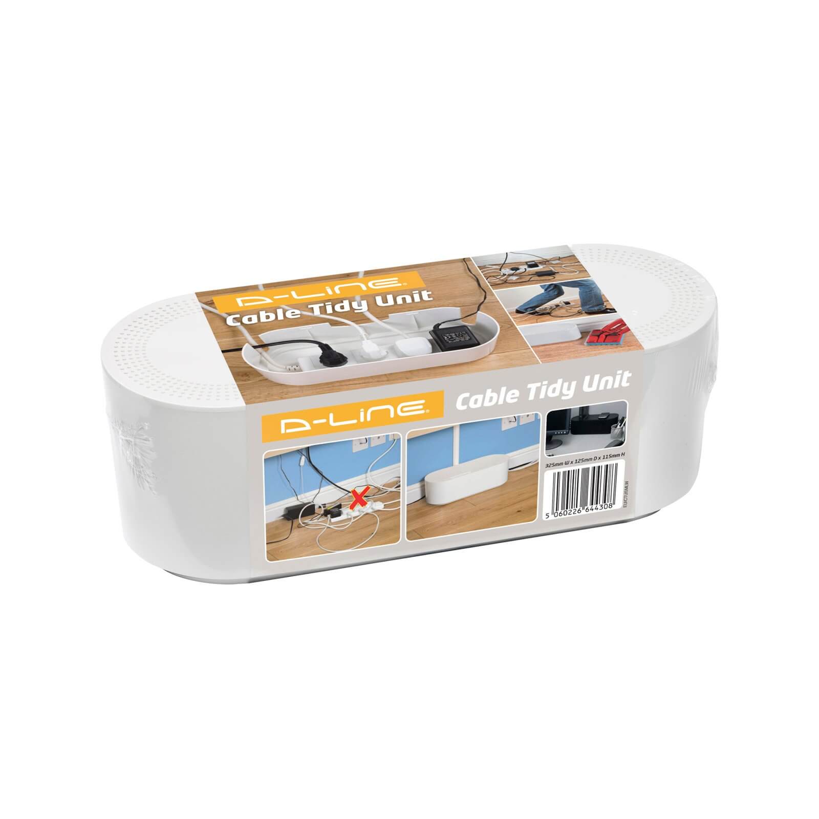 D-Line Cable Tidy Unit Small White