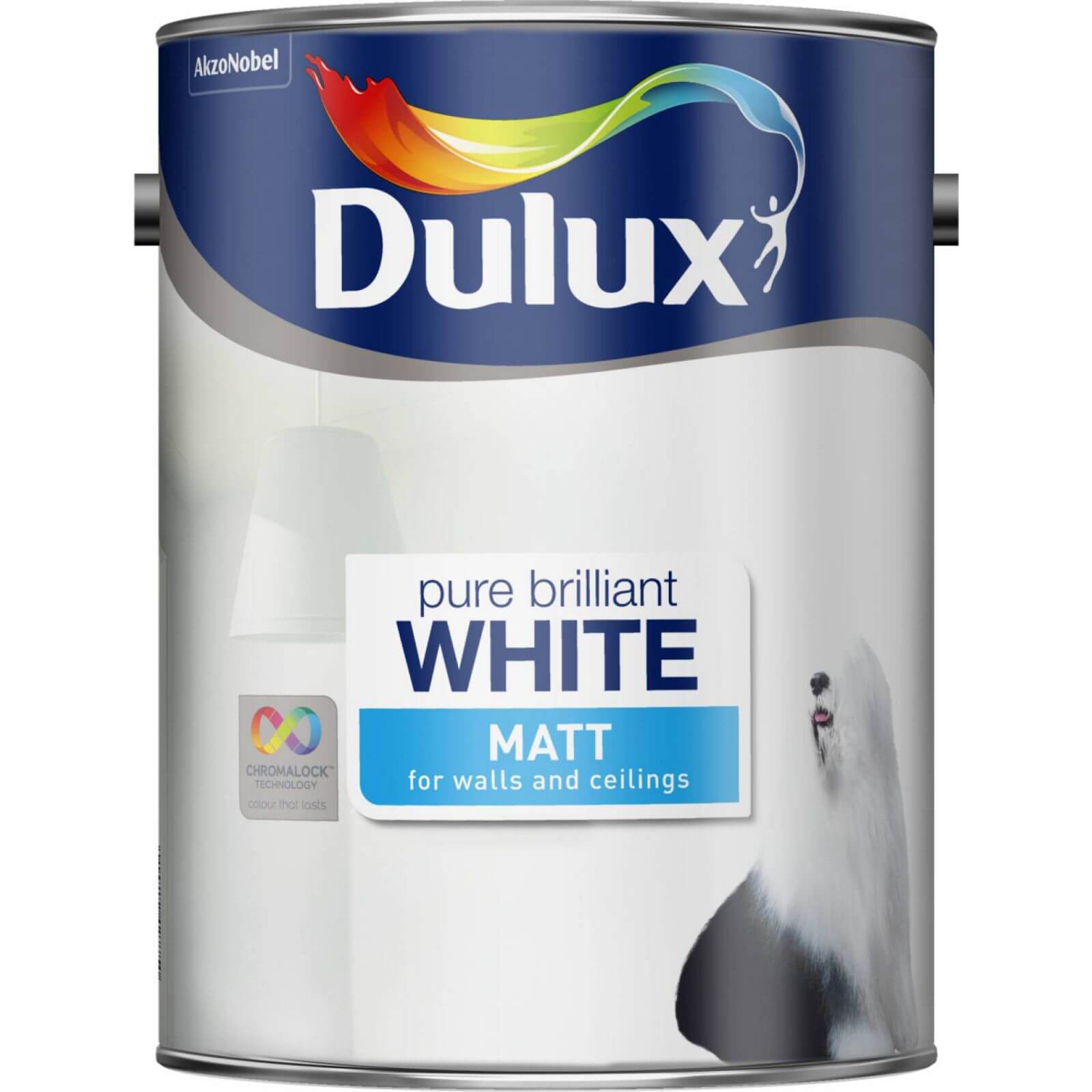 Dulux Matt Emulsion Paint Pure Brilliant White - 5L