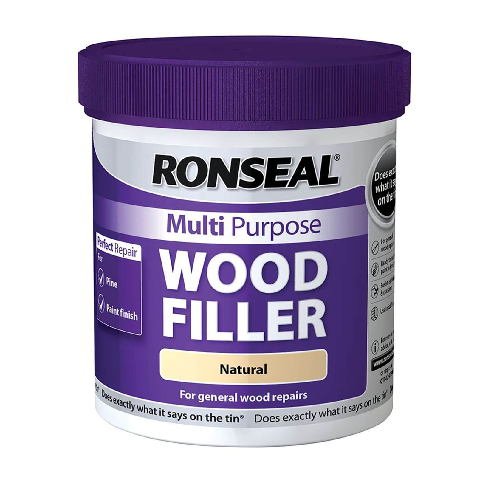 Ronseal Multipurpose Wood Filler Tub - Natural - 930g