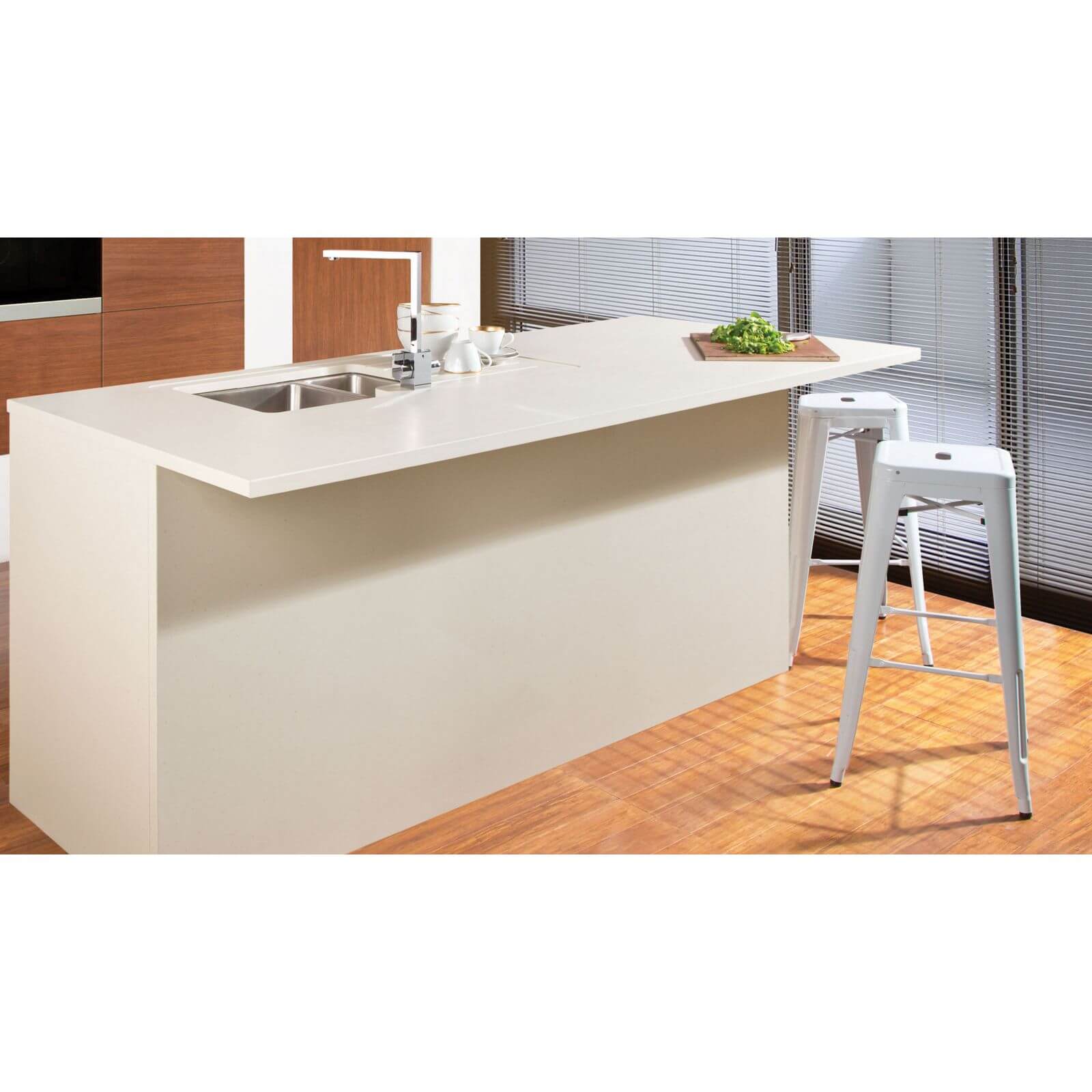 Maia Fossil Kitchen Sink Worktop - 1.5 Universal Duo Bowl - 1800 x 600 x 28mm