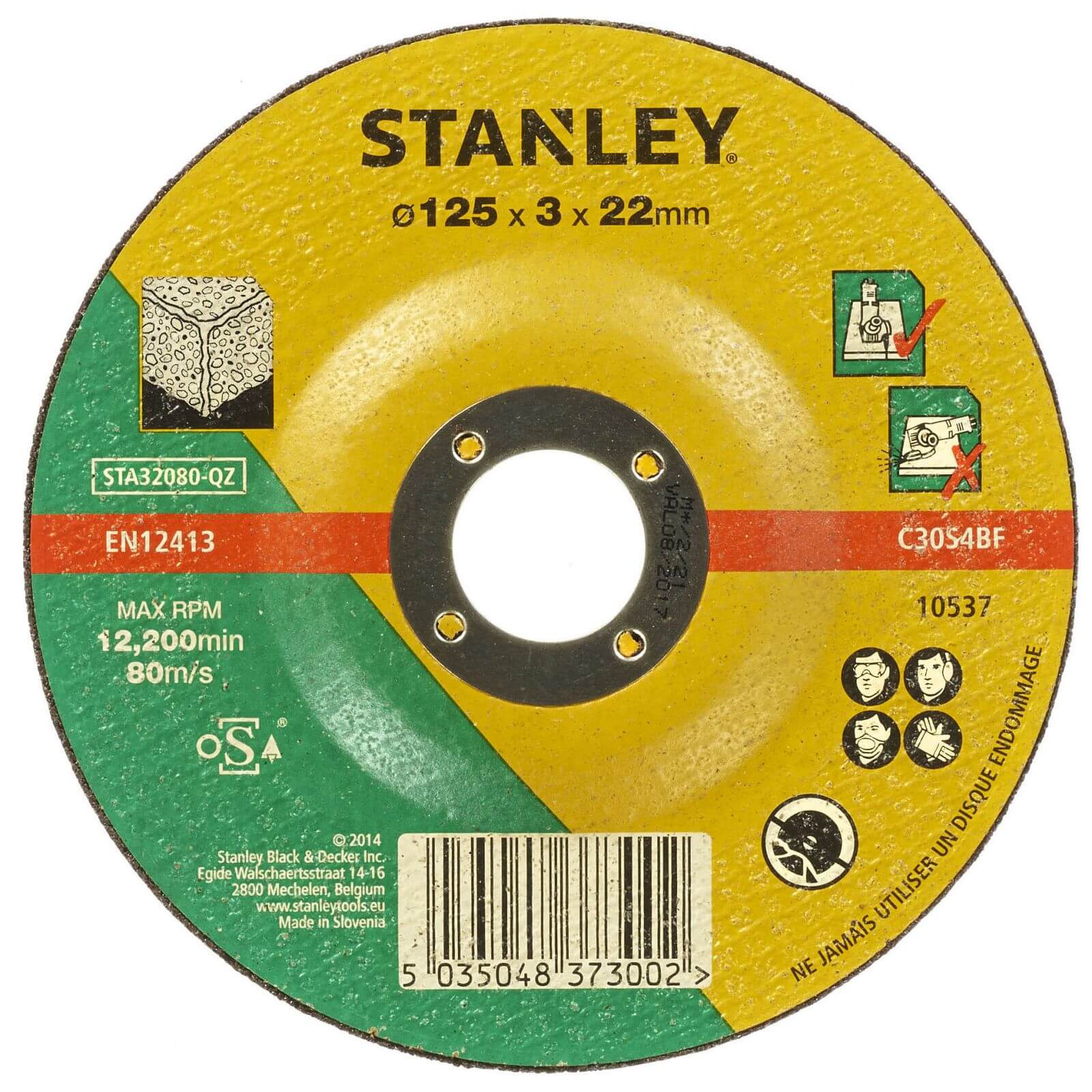 Stanley 125mm Stone Cutting Disc - STA32080-QZ