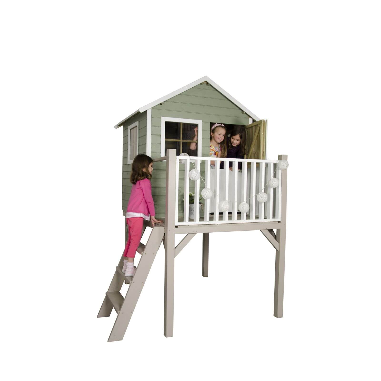 Forest 4x4ft Garden Sage Wooden Pressure Treated Tower Playhouse