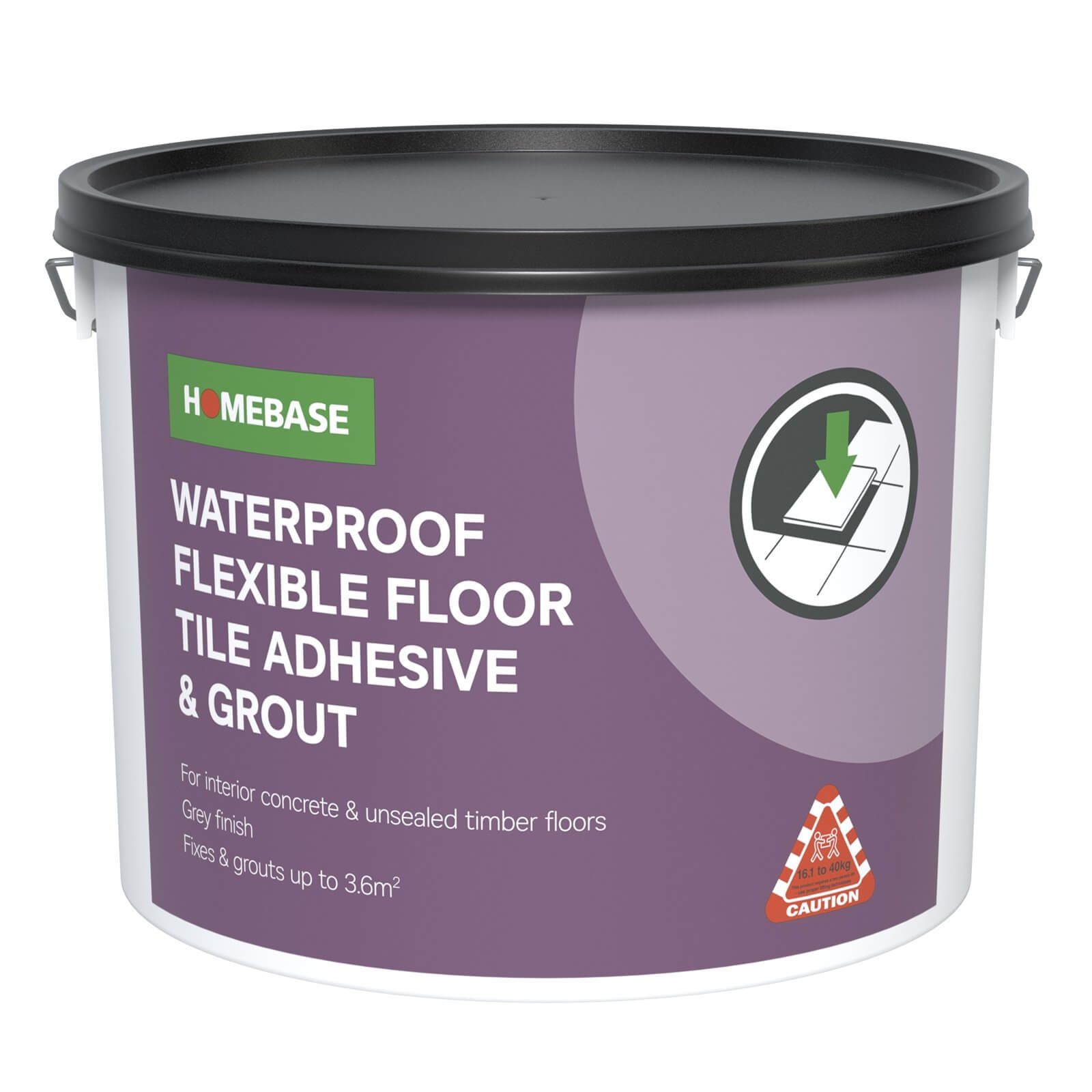 Homebase Adhesive & Grout Concrete Grey - 10L