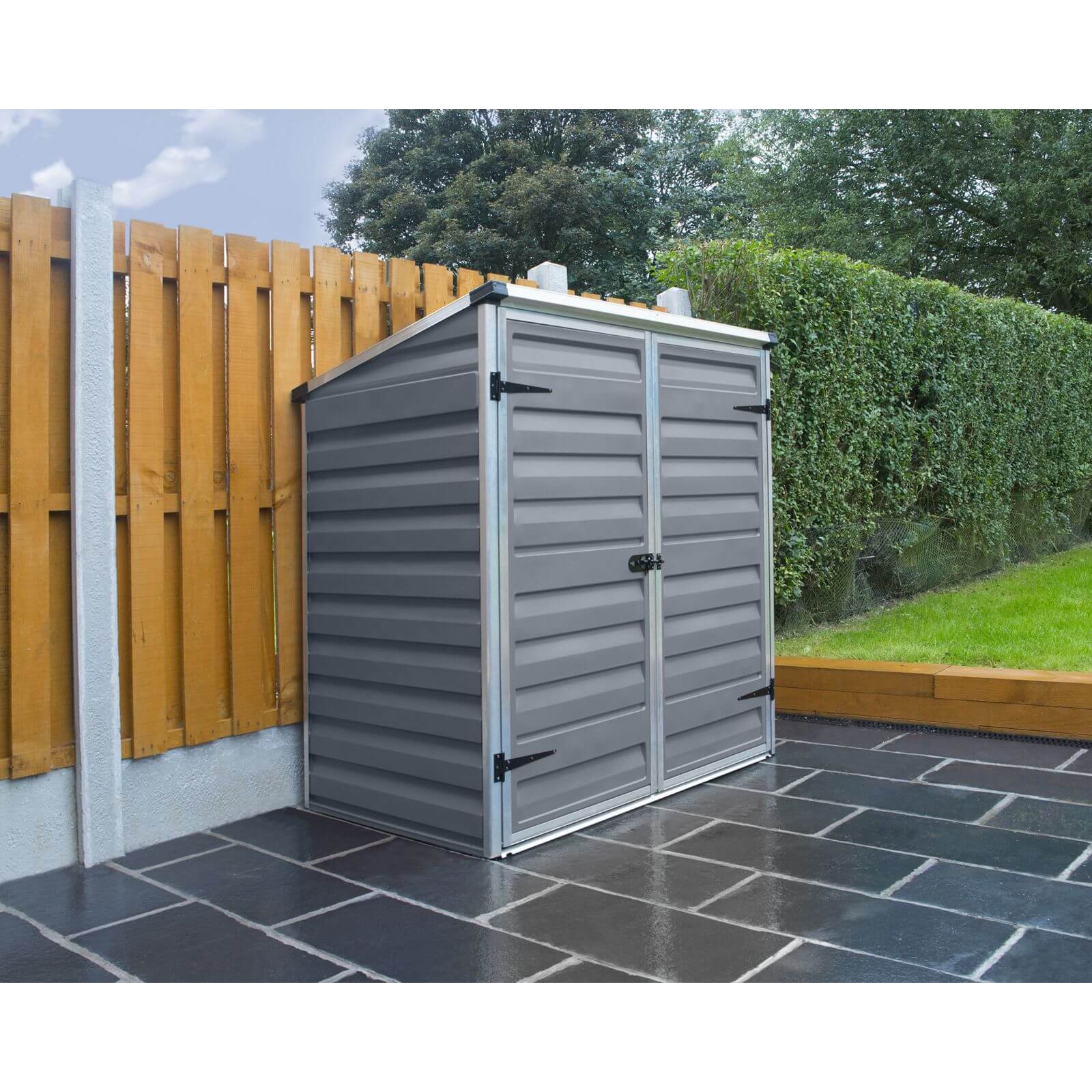 Palram - Canopia Voyager Pent Shed - Dark Grey