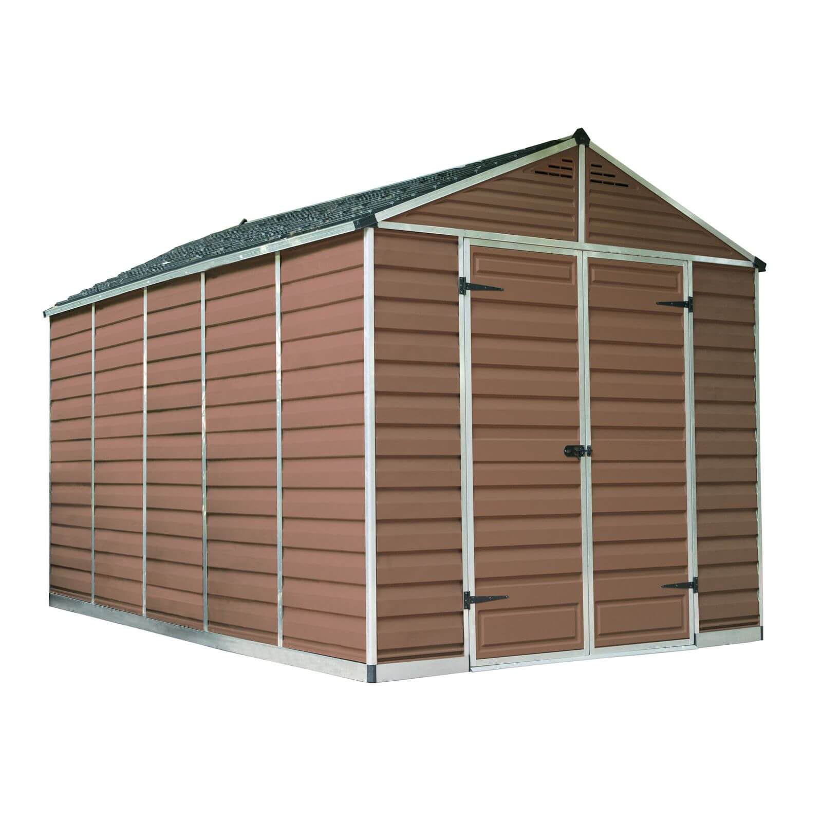 8x12ft Palram SkyLight Amber Apex Shed