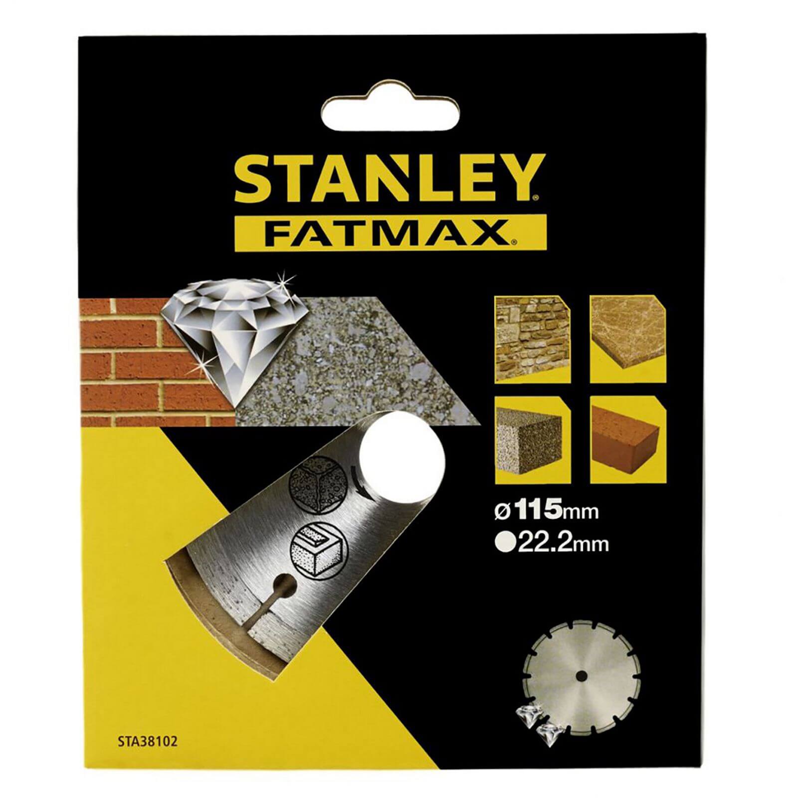 Stanley Fatmax Diamond Disc 115mm Seg Rim - STA38102-XJ