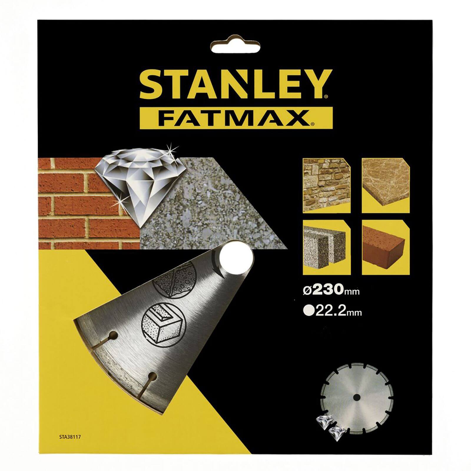Stanley Fatmax Diamond Disc 230mm Seg Rim - STA38117-XJ