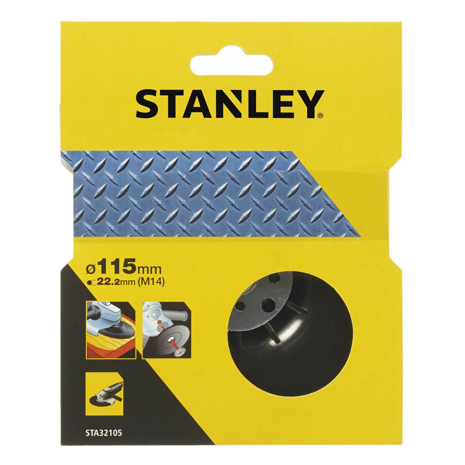 Stanley 115mm Angle Grinder Backing Pad - STA32105-XJ