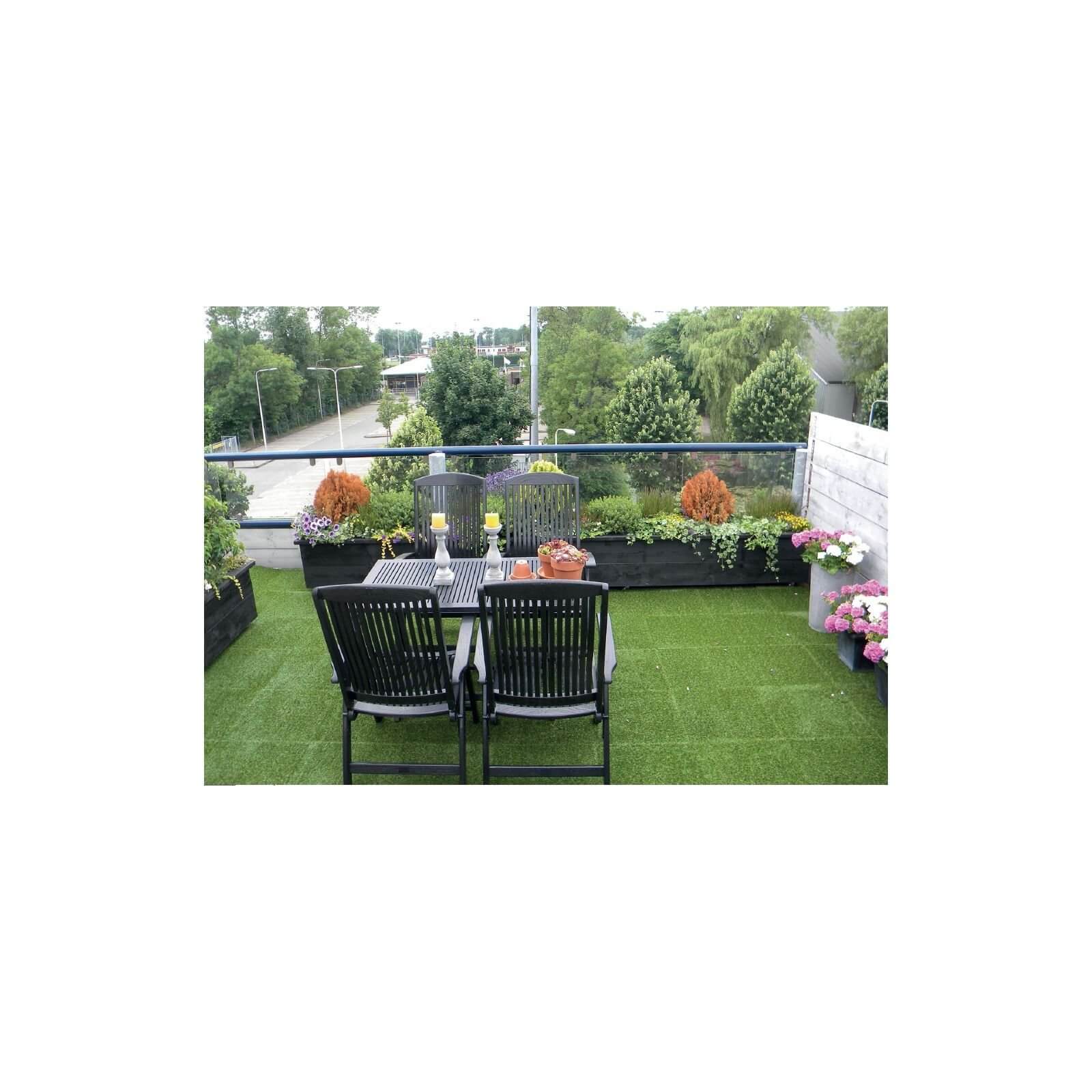 Aslon Rubber Tile with Grass - 400mm