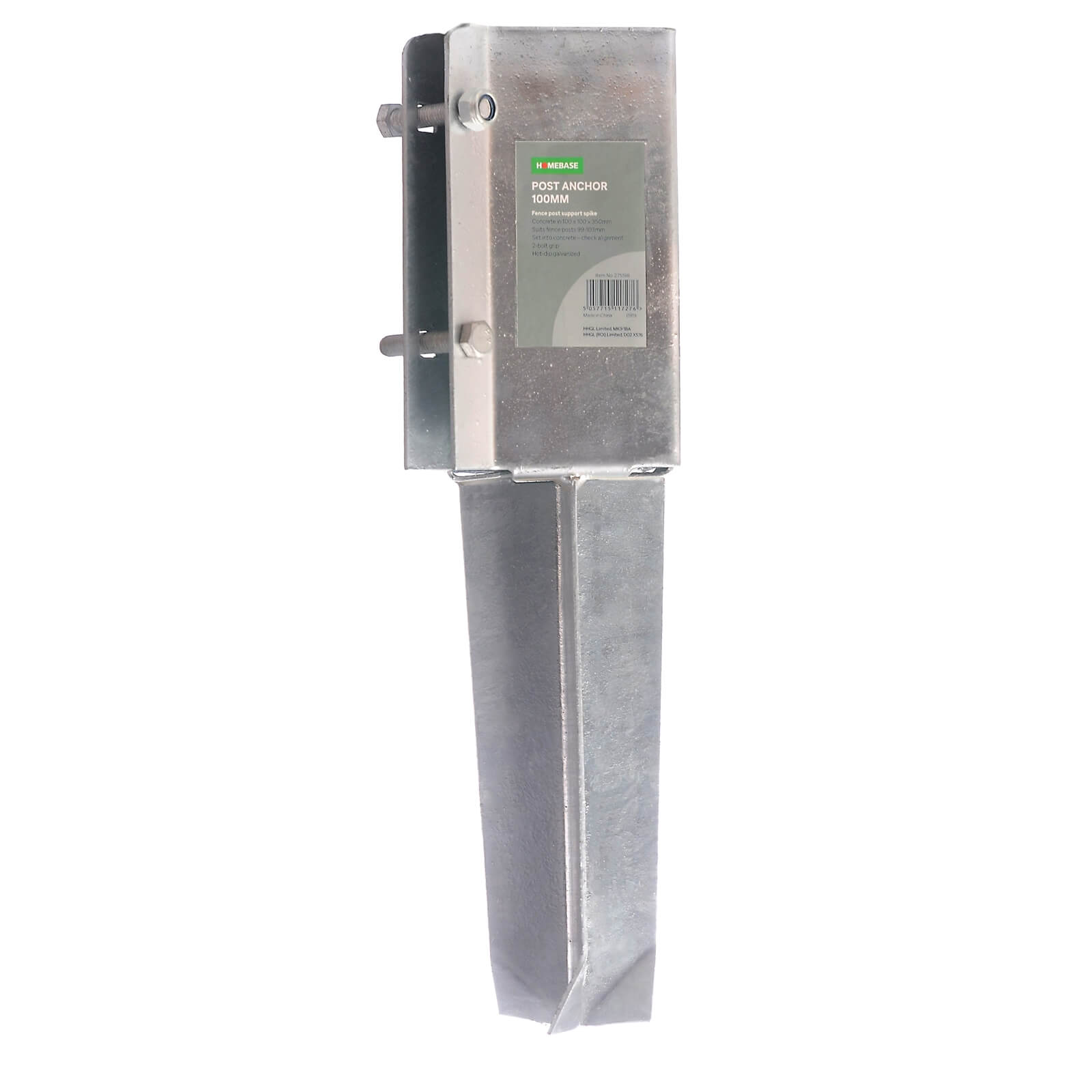 Post Anchor Concrete Fence Post Support Spike - 100mm