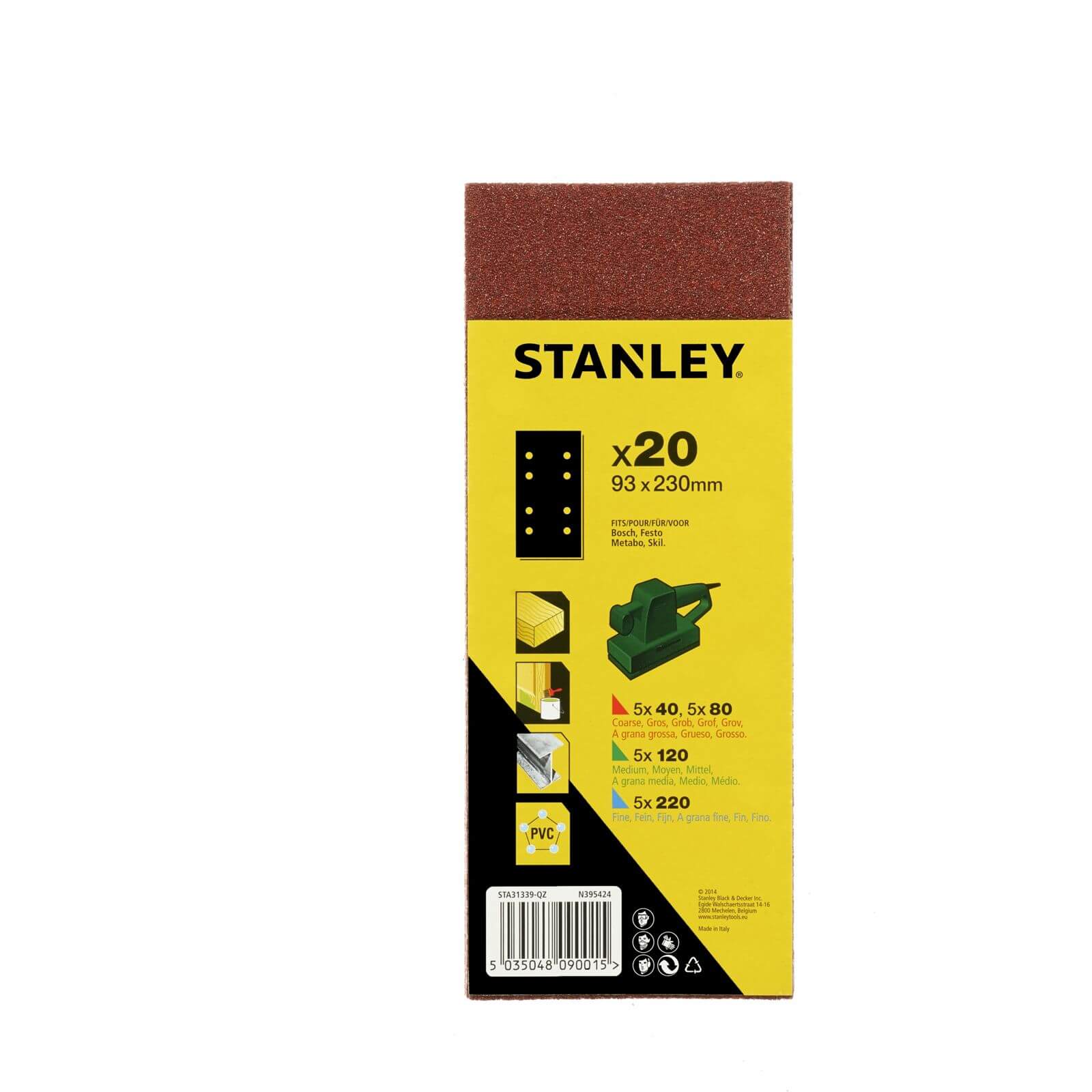 Stanley 1/3 Sheet Punched Wire Clip Pack - STA31339-QZ