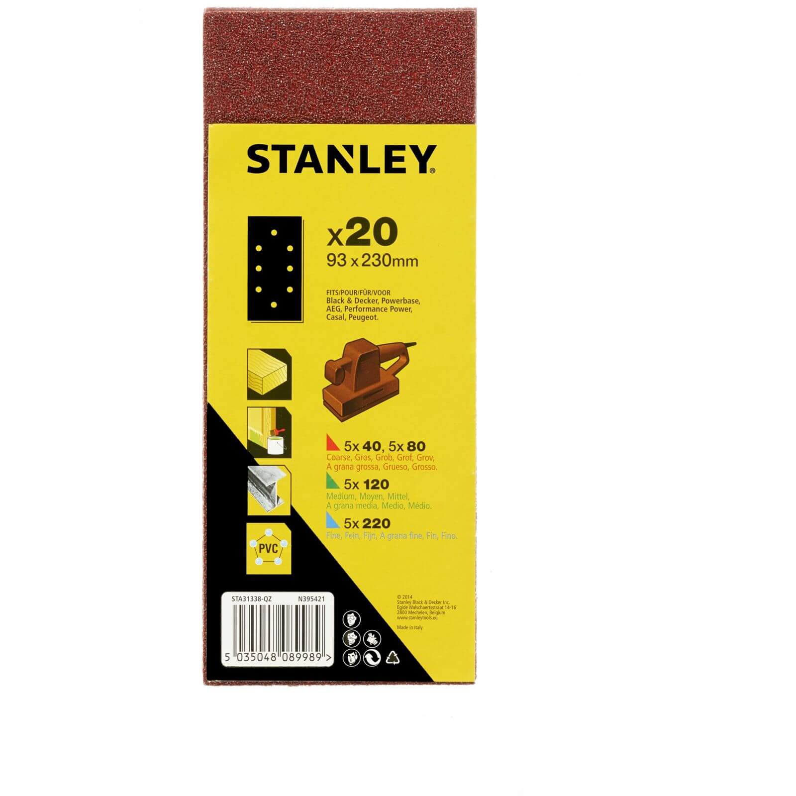 Stanley 1/3 Sheet Punched Wire Clip Pack - STA31338-QZ