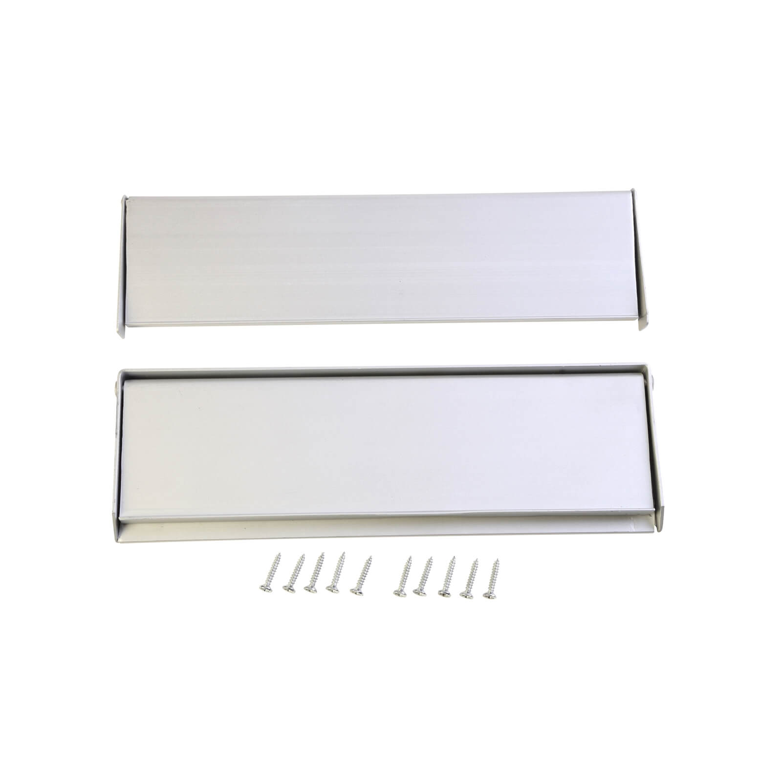 Aluminium Letterplate & Letter Tidy - 250mm