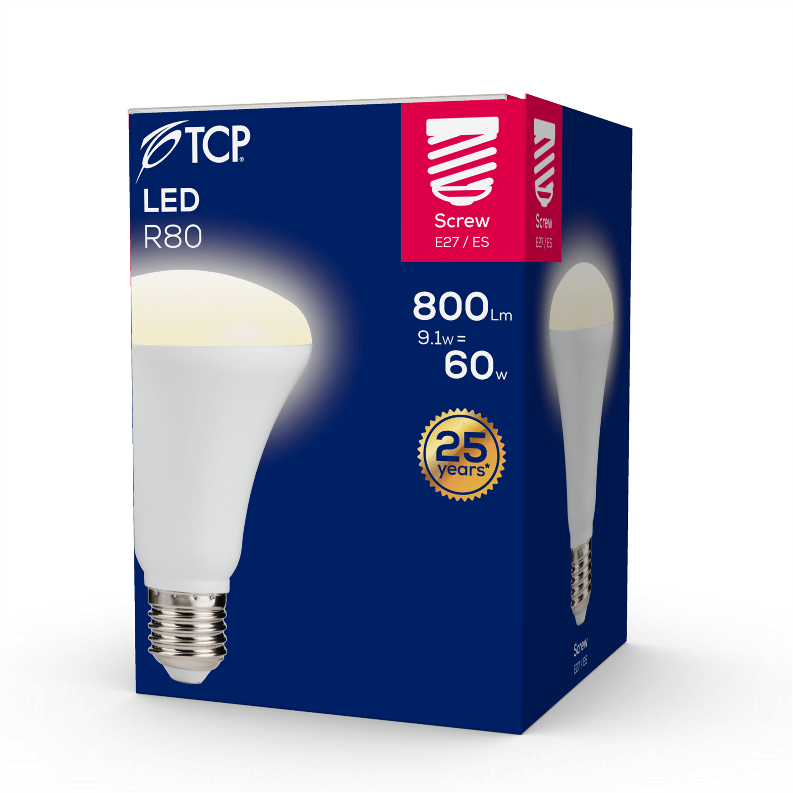 LED R80 60W Warm Light Bulb