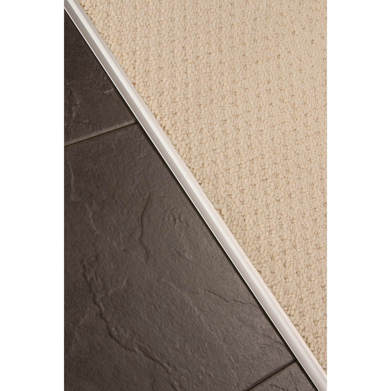 Vitrex Cover Strip - Carpet to Ceramic - Silver - 0.9m