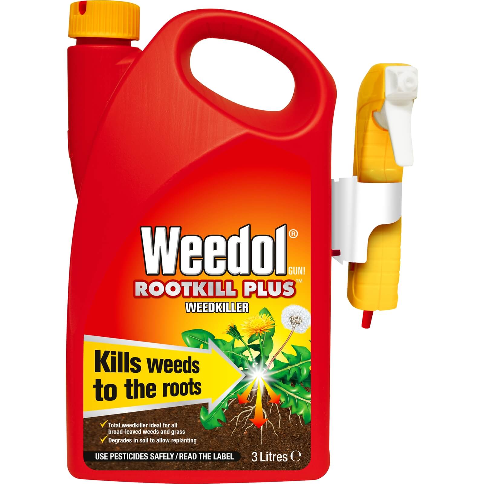 Weedol Gun Rootkill Plus Ready To Use Weedkiller - 3L