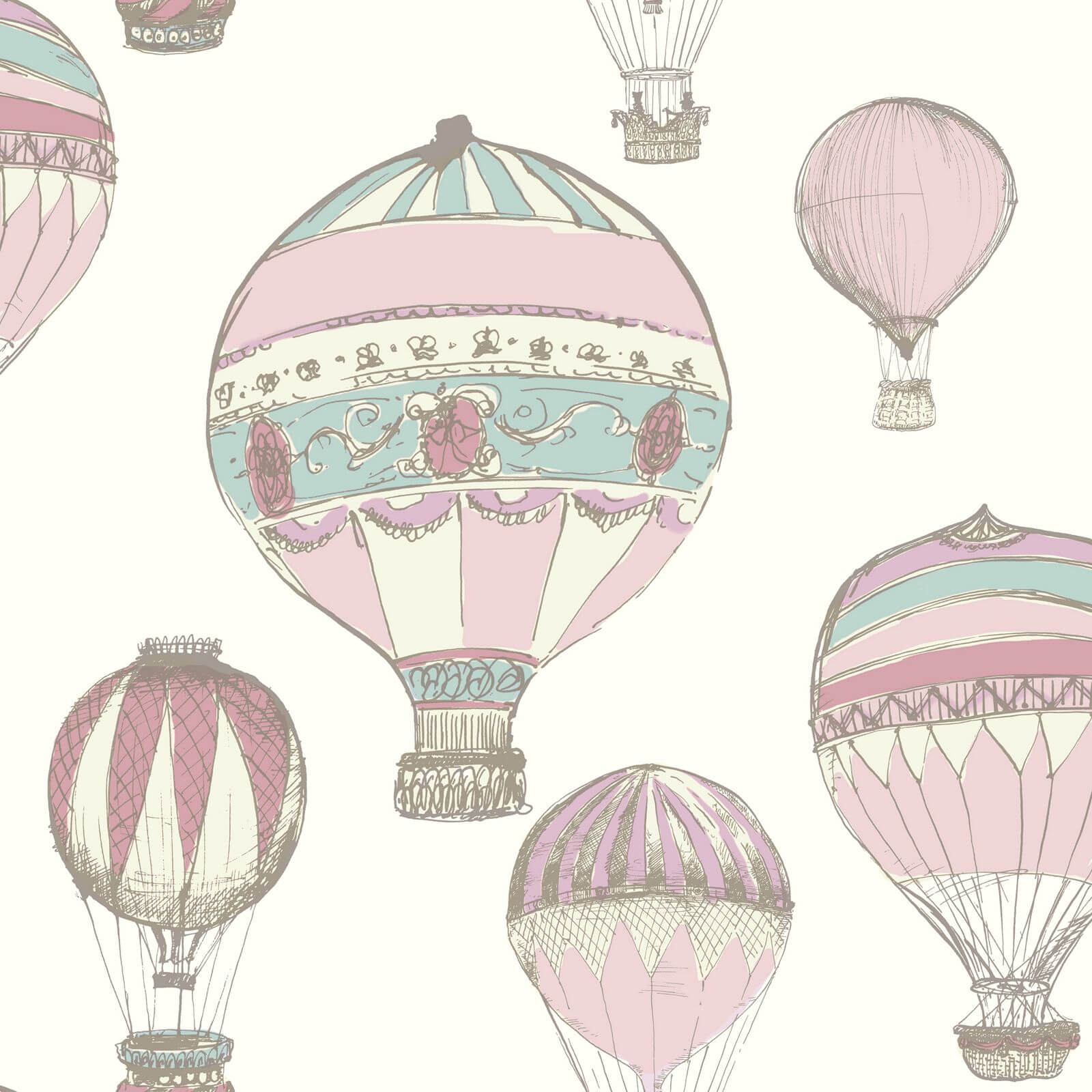 Grandeco Hot Air Balloon Wallpaper