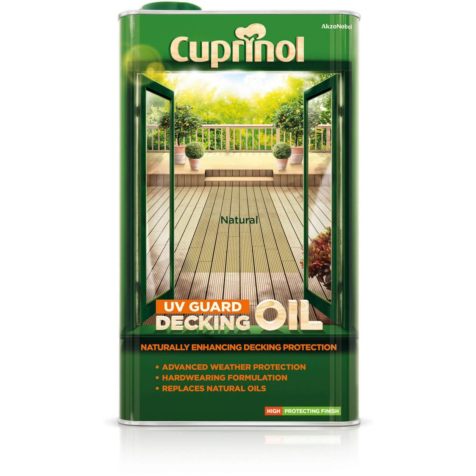 Cuprinol UV Guard Decking Oil Natural - 5L