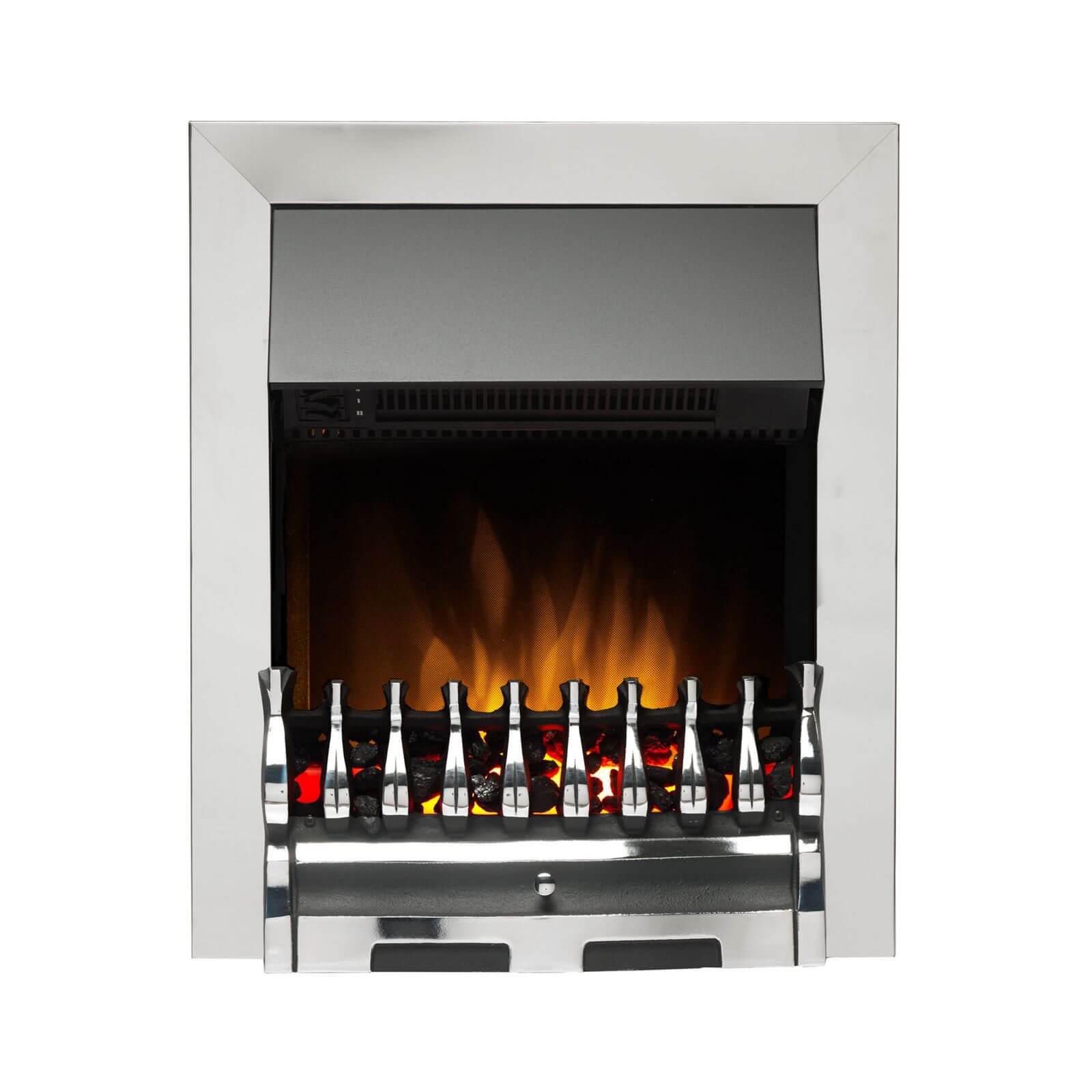 Dimplex Wynford Optiflame® Electric Fire with Inset Fitting - Silver