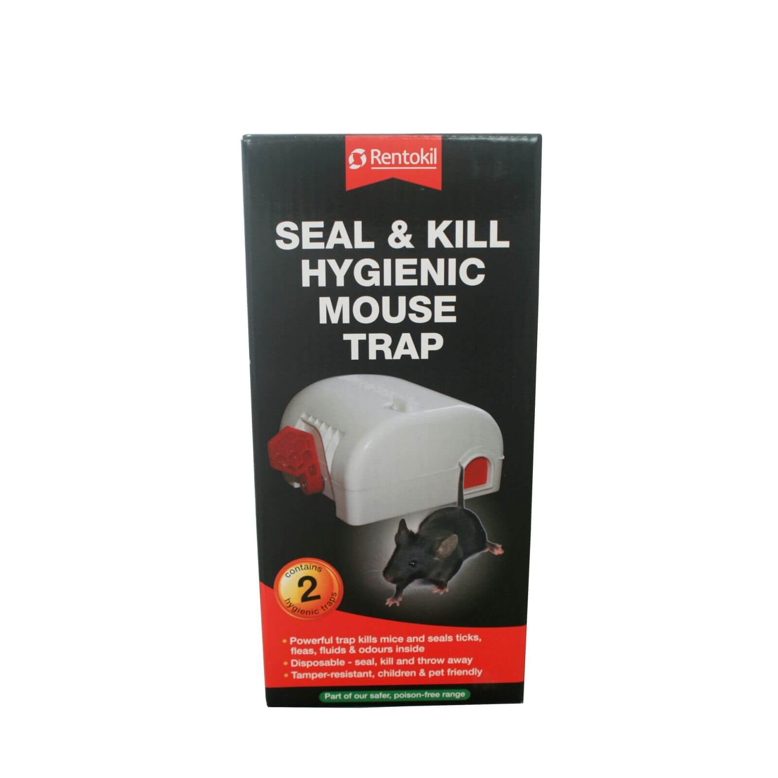 Rentokil Seal and Kill Hygienic Mouse Trap (Pack of 2)