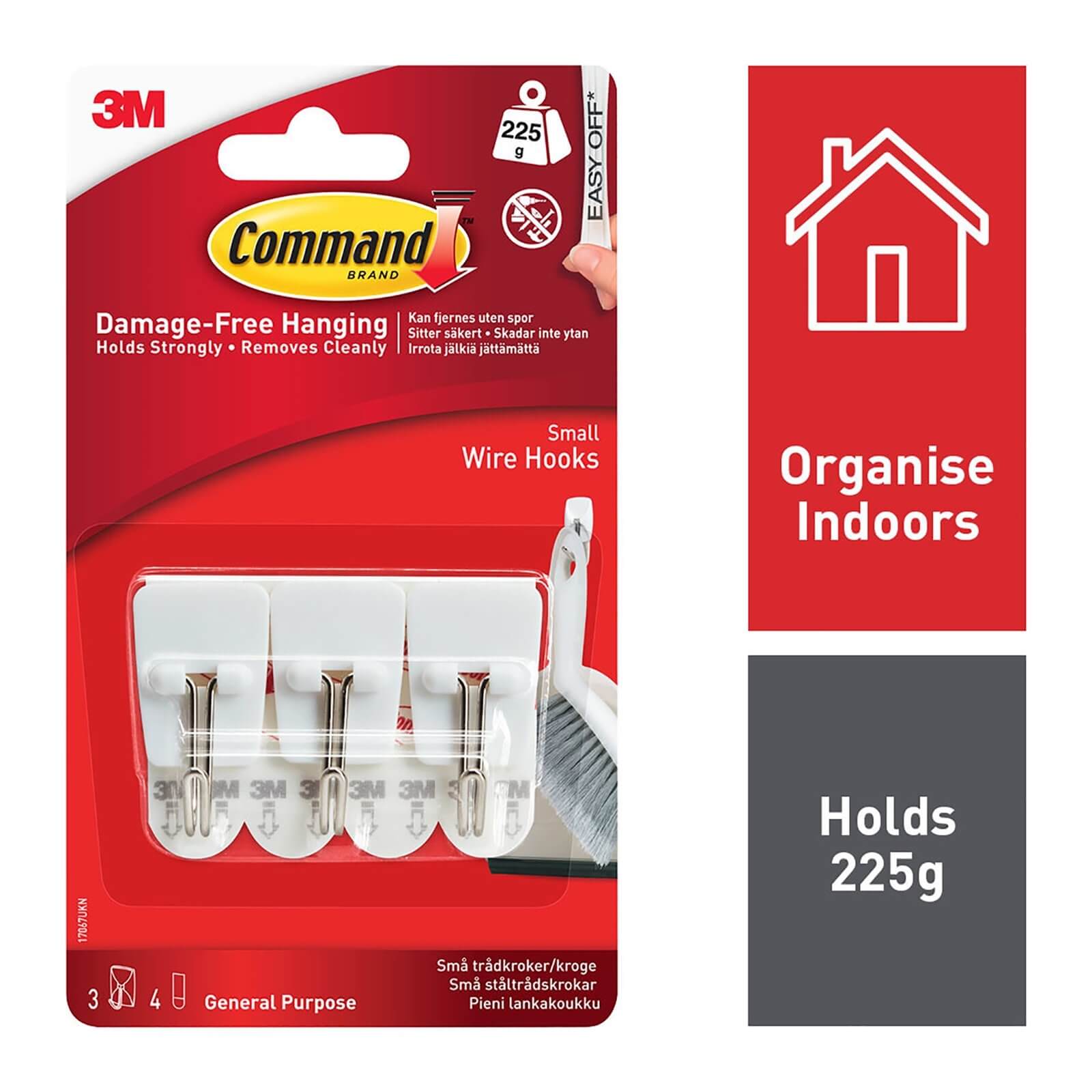 Command Small Self-Adhesive Wire Hooks
