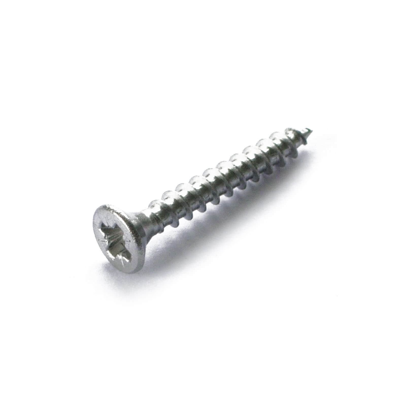 Single Thread Screw - Stainless Steel - 4 x 40mm - 25 Pack