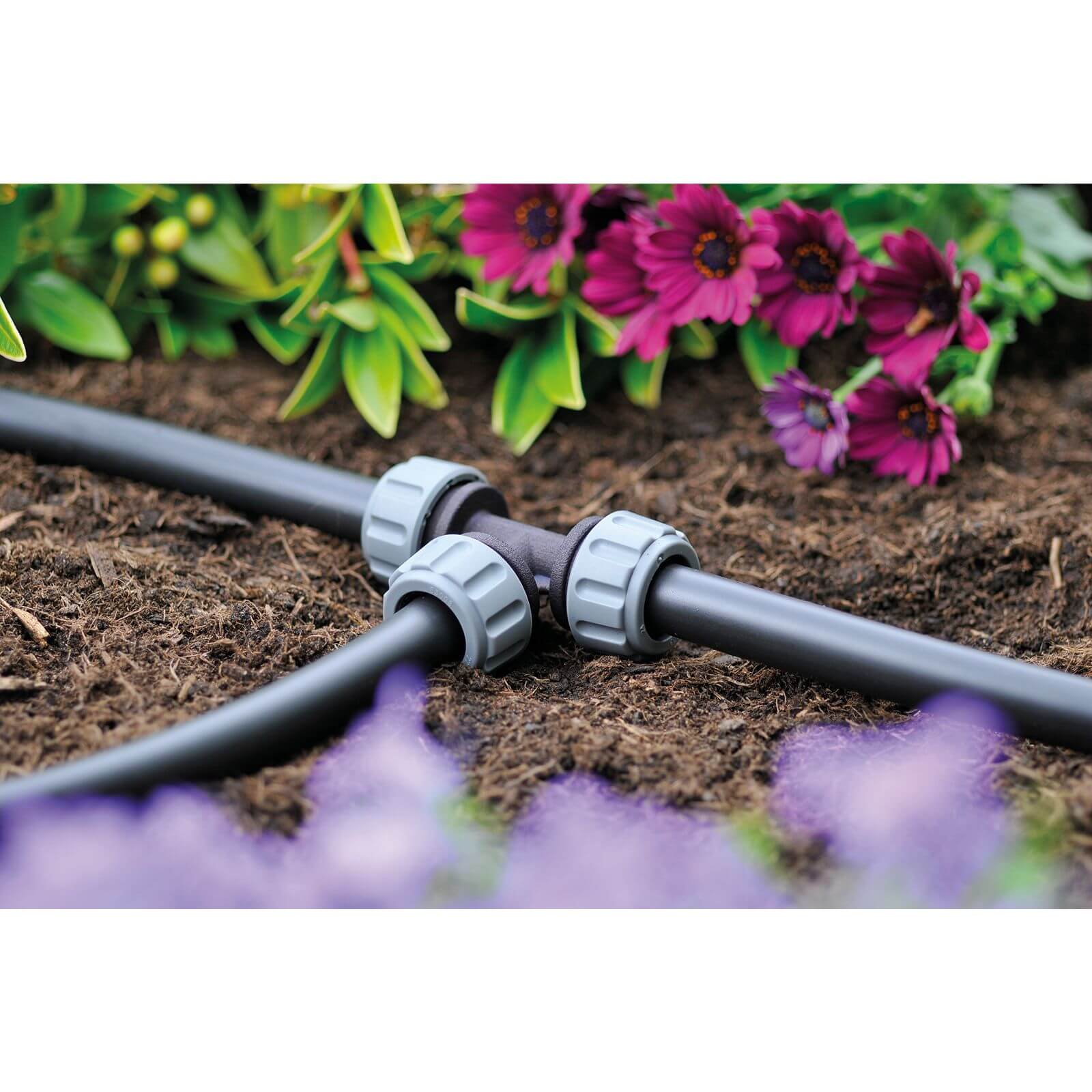 Hozelock T Piece for Automatic Watering System (Pack of 2)