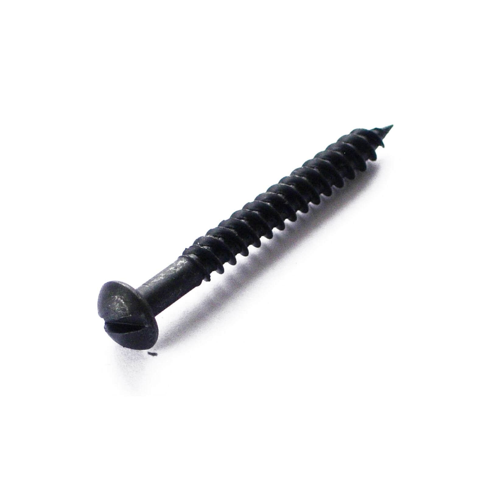 Wood Screw - Round Head - Black Coated - 3.5 x 20mm - 10 Pack