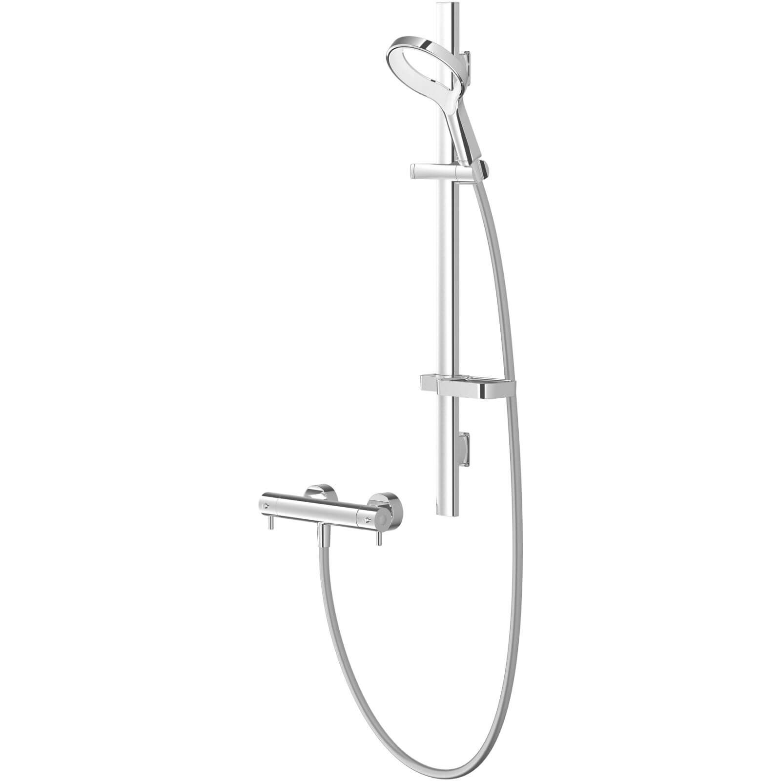 Methven Aio Aurajet Cool Touch Bar Shower - Chrome & White