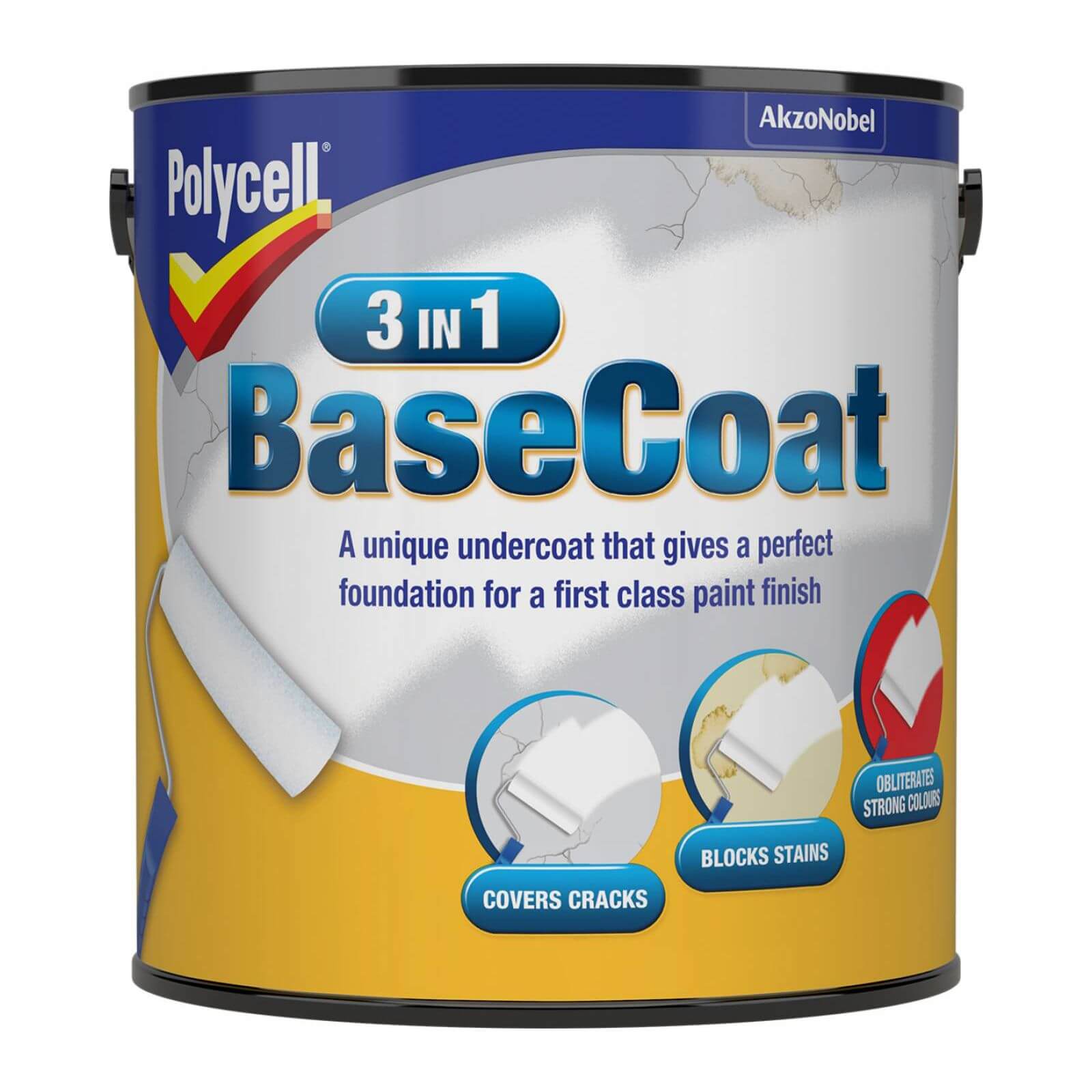 Polycell 3 in 1 Basecoat - 2.5L