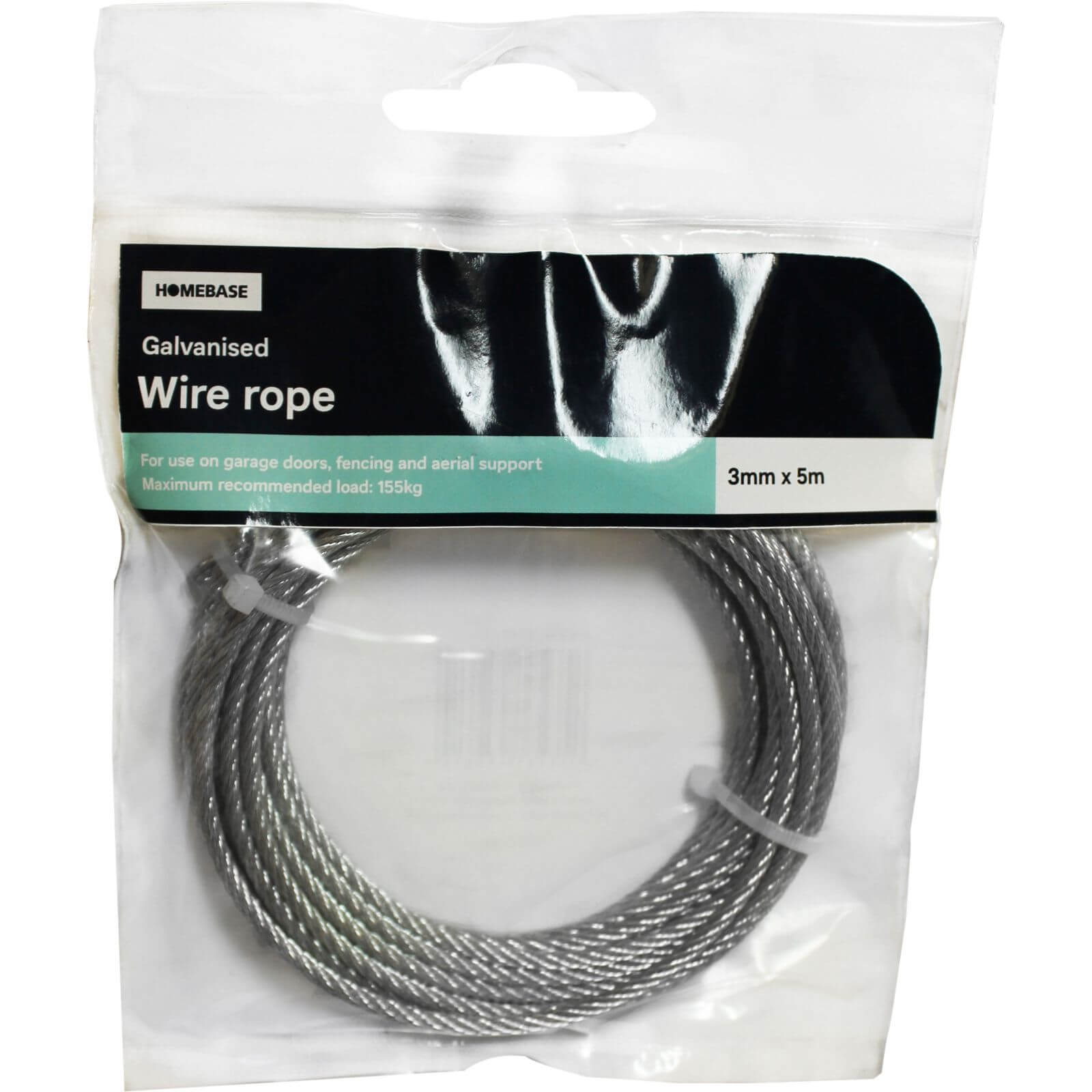 Galvanised Wire Ropes - 5m x 3mm