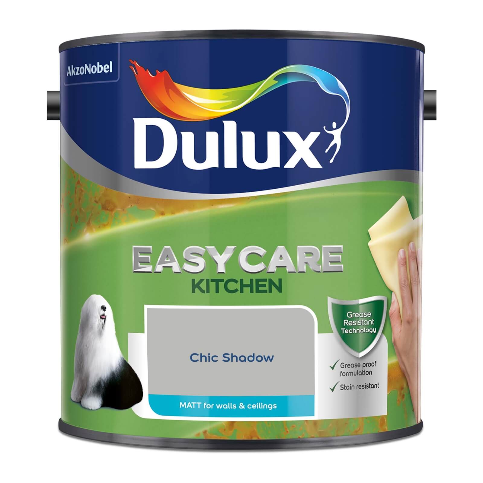 Dulux Easycare Kitchen Matt Emulsion Paint Chic Shadow - 2.5L