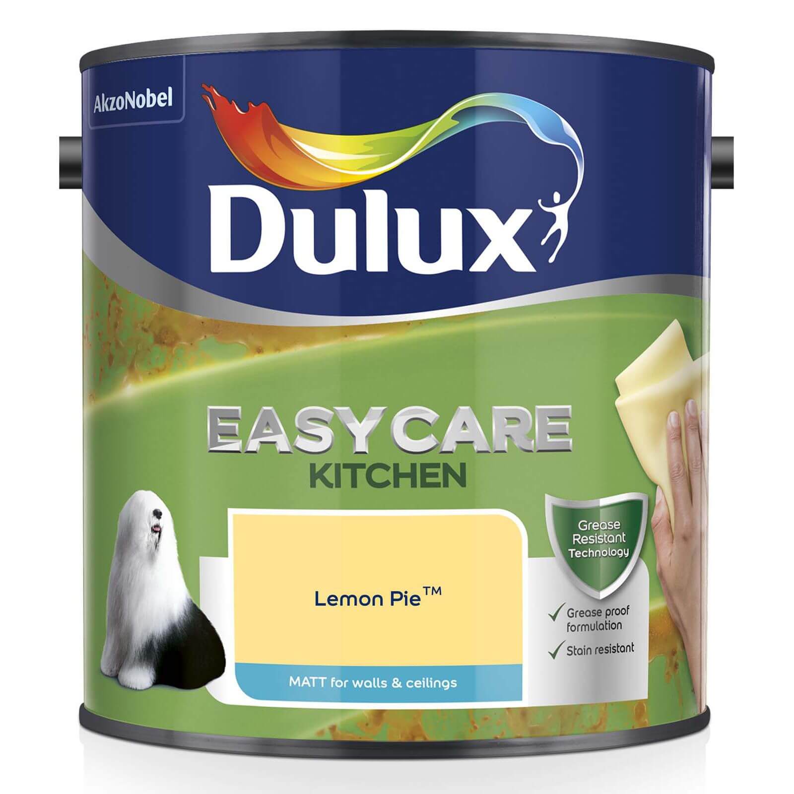 Dulux Easycare Kitchen Lemon Pie Matt Paint - 2.5L