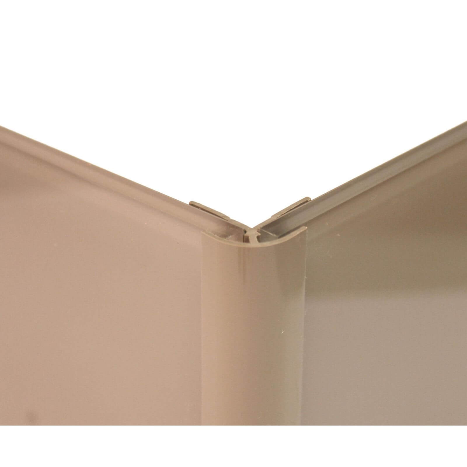 Zenolite Colour Matched PVC External Corner - 2500mm - Mocha